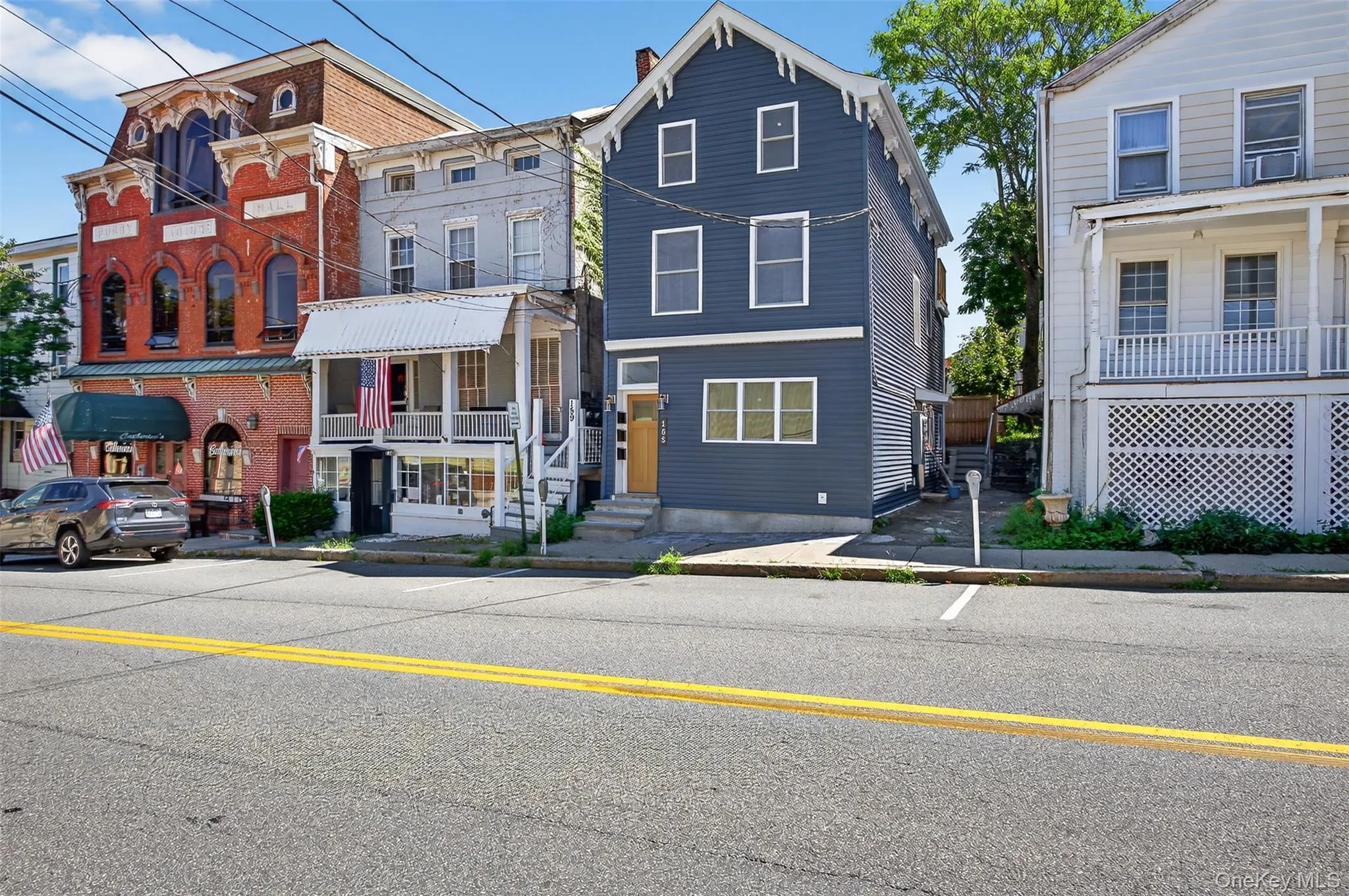 Italianate home with a chimney Italianate home with a chimney
