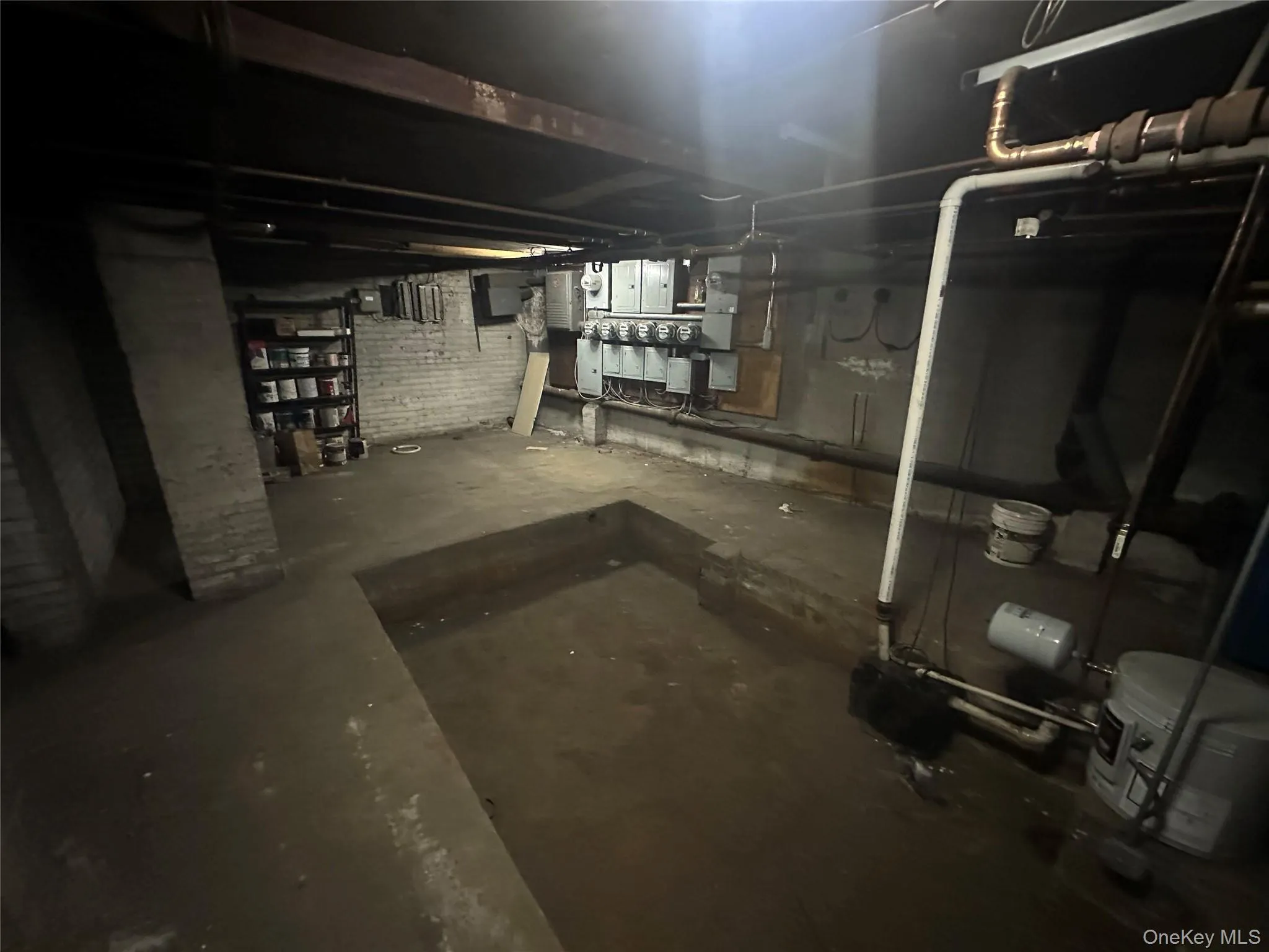 View of unfinished basement View of unfinished basement