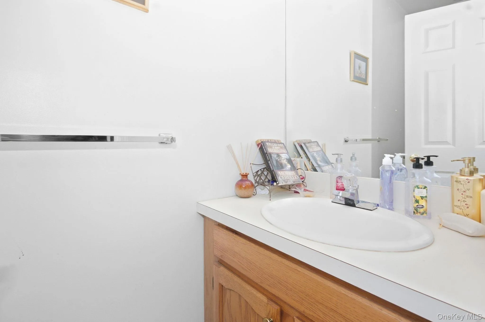 A main-level powder room, convenient for guests. A main-level powder room, convenient for guests.