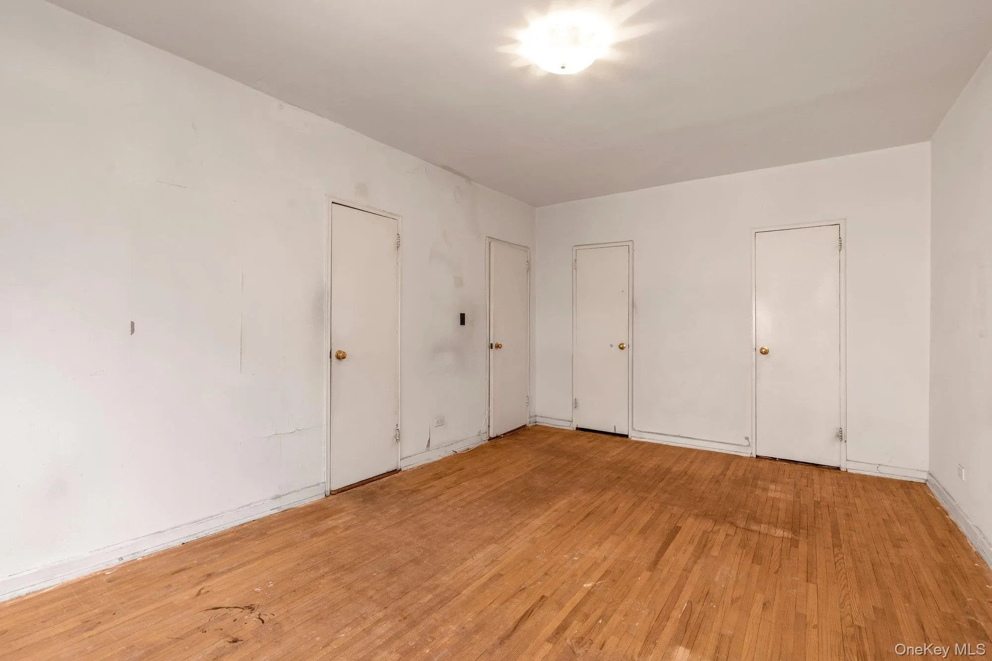 Unfurnished room featuring light wood-style flooring and baseboards Unfurnished room featuring light wood-style flooring and baseboards