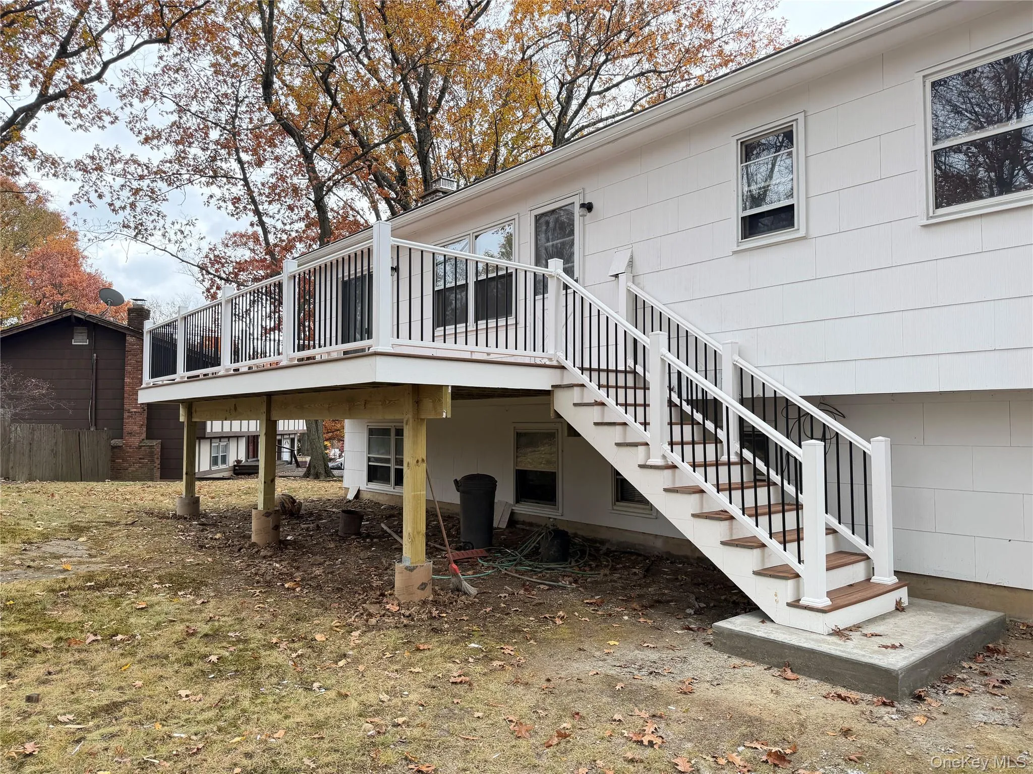 Rear view of property featuring a deck Rear view of property featuring a deck