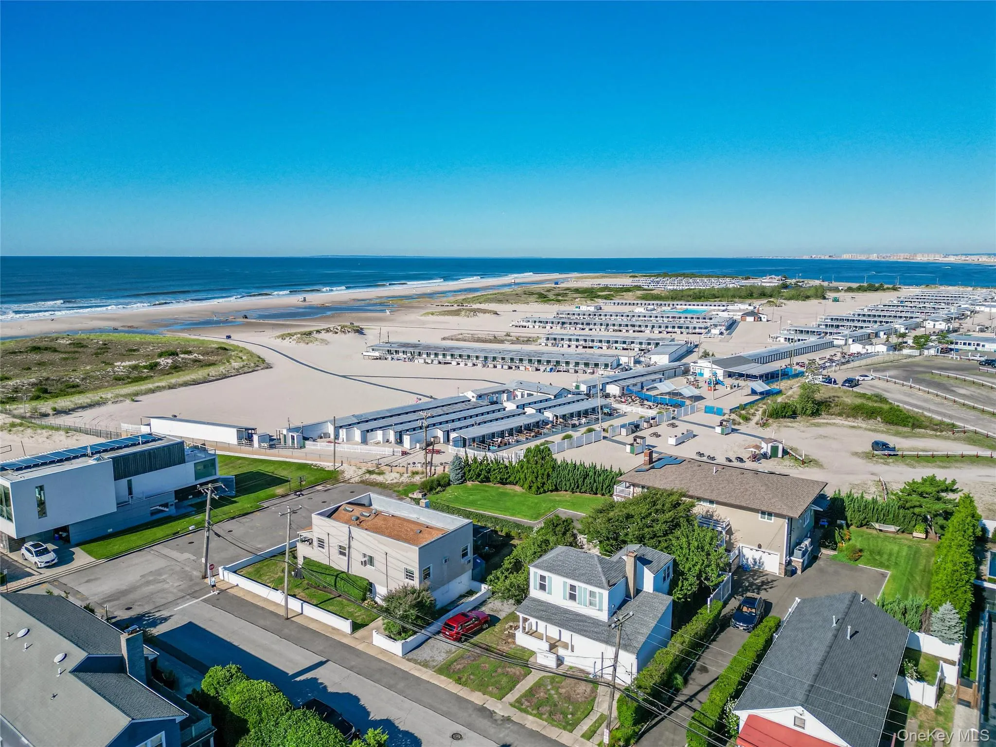 Aerial view of expansive coastline Aerial view of expansive coastline