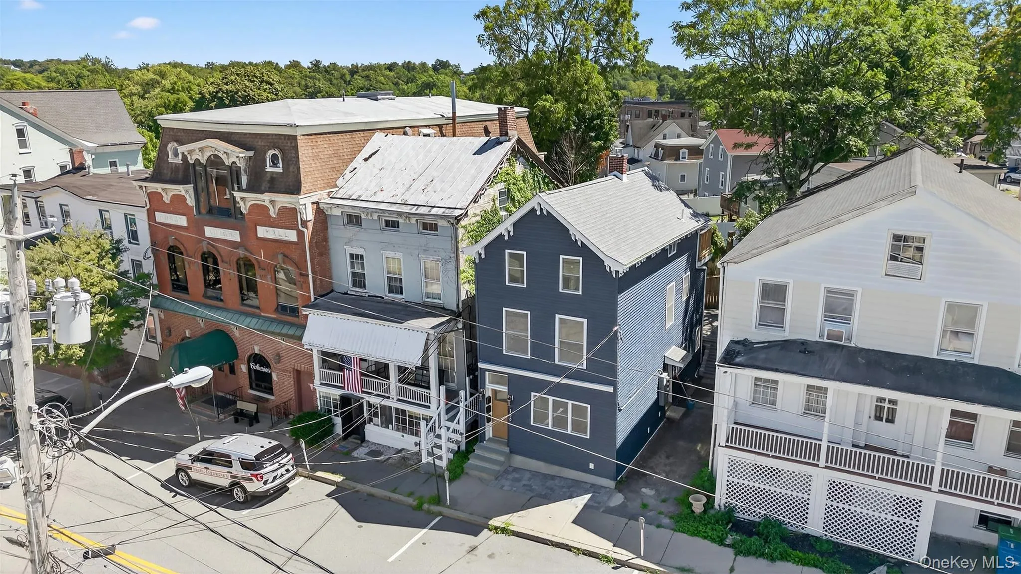 Aerial view of residential area Aerial view of residential area