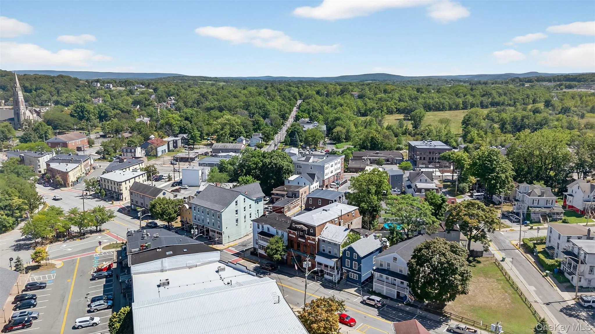 Drone / aerial view of a heavily wooded area Drone / aerial view of a heavily wooded area