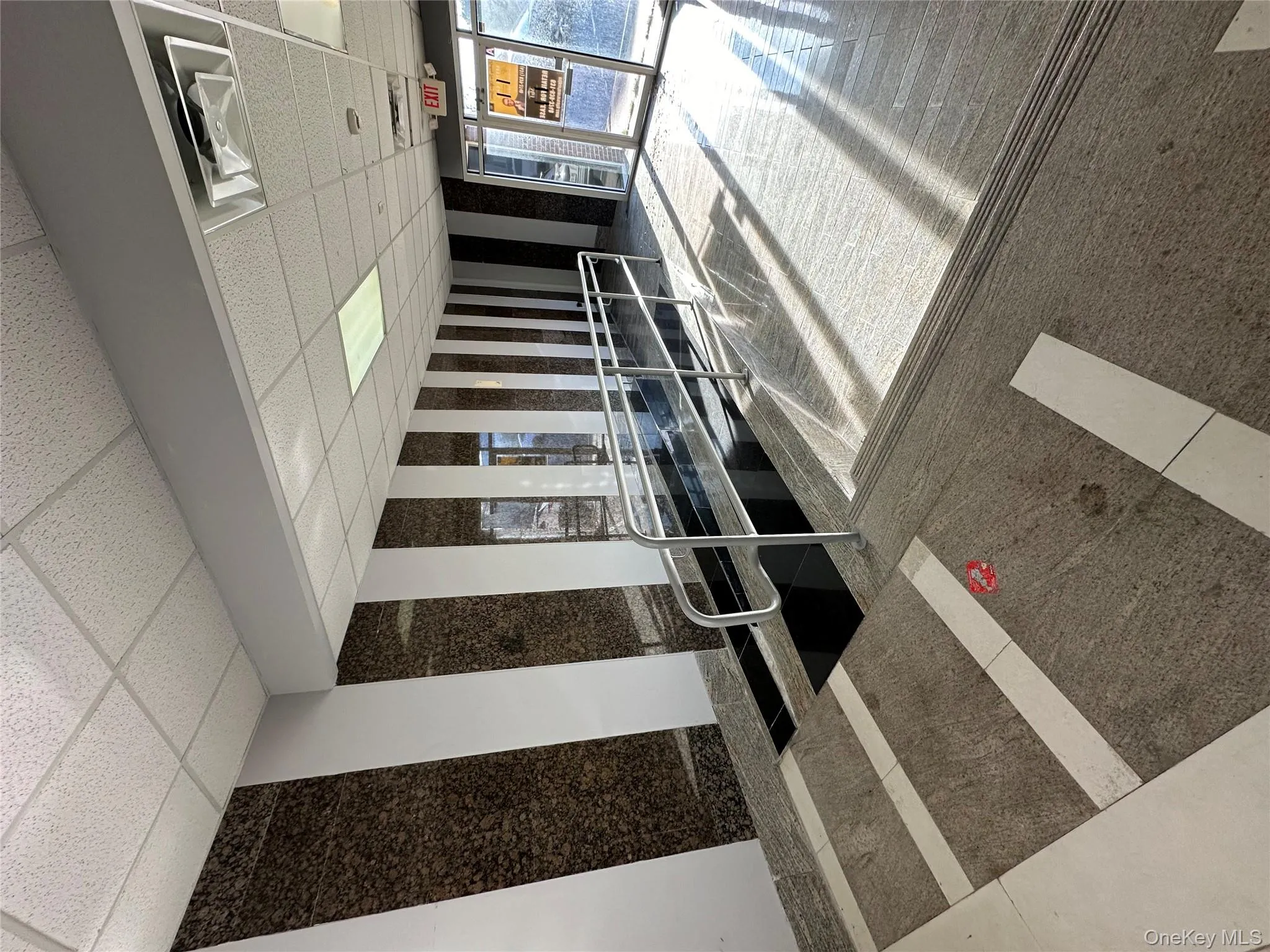 Community lobby with a drop ceiling Community lobby with a drop ceiling