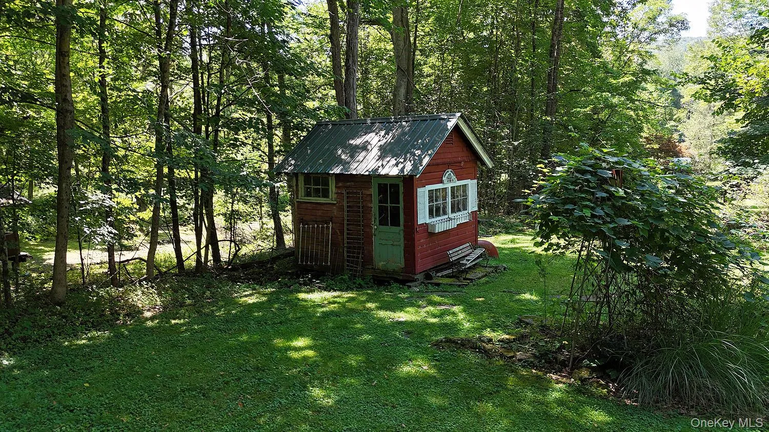 View of shed with a wooded view View of shed with a wooded view
