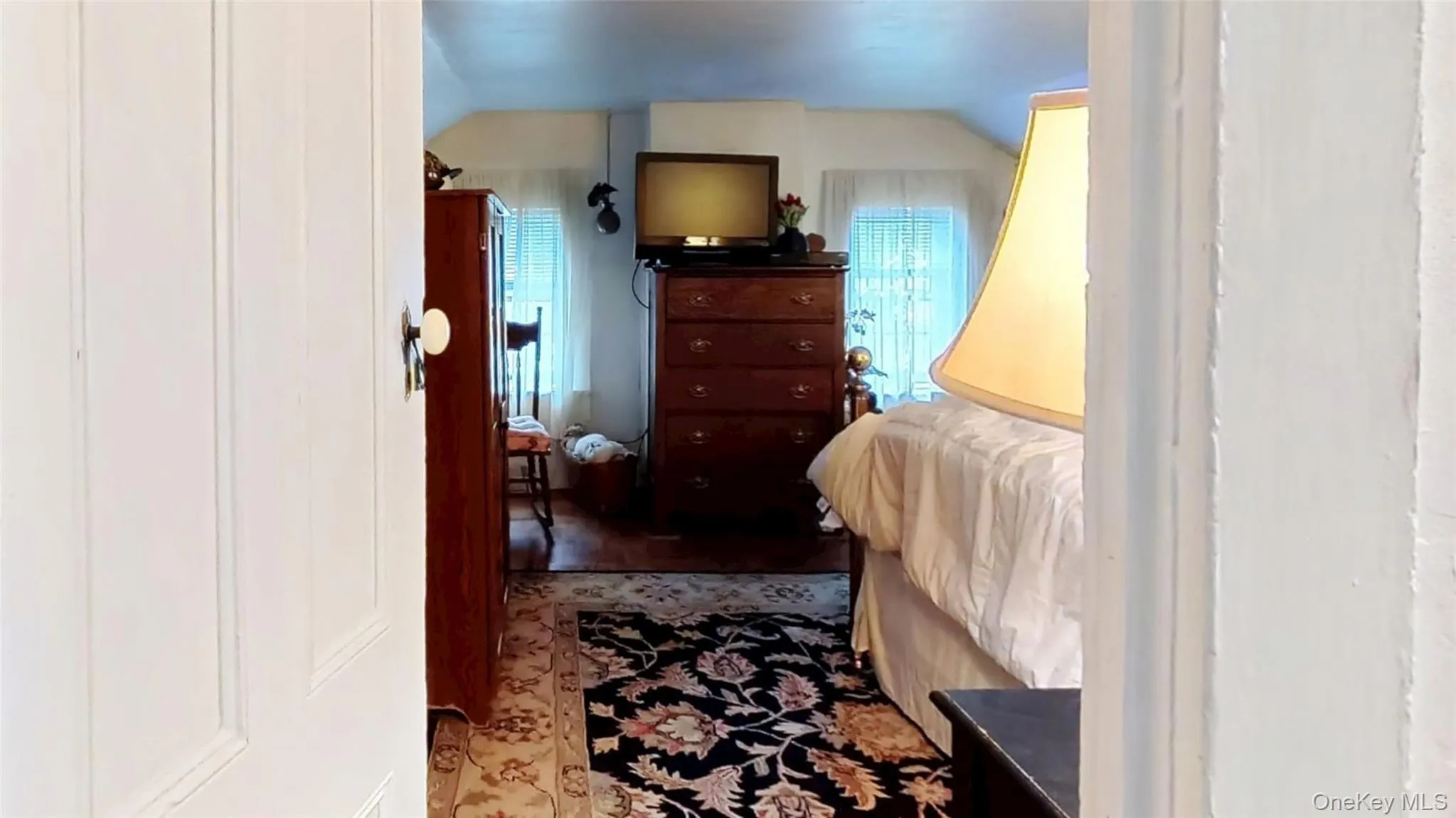 Bedroom with wood floors Bedroom with wood floors
