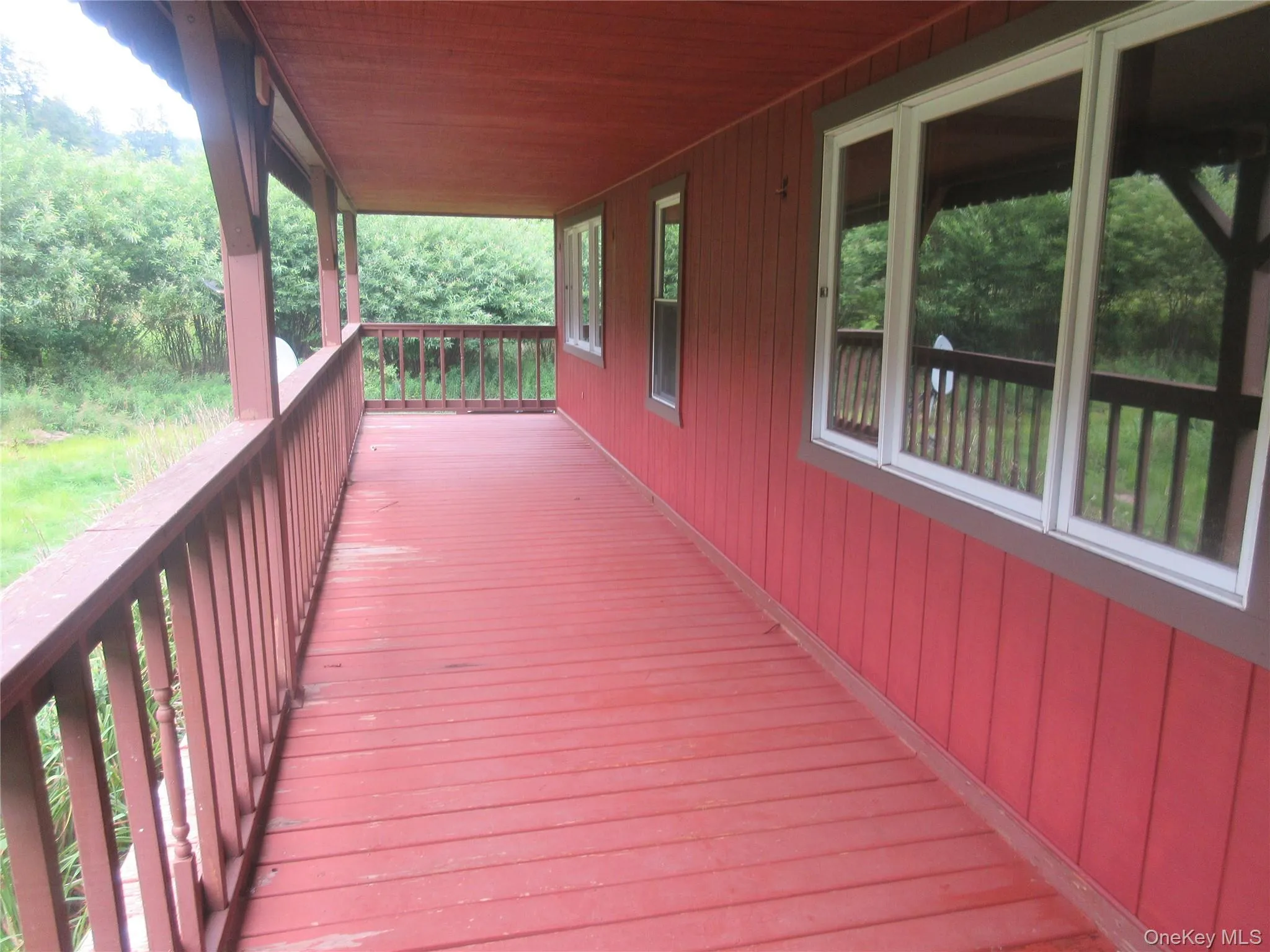 View of wooden porch View of wooden porch