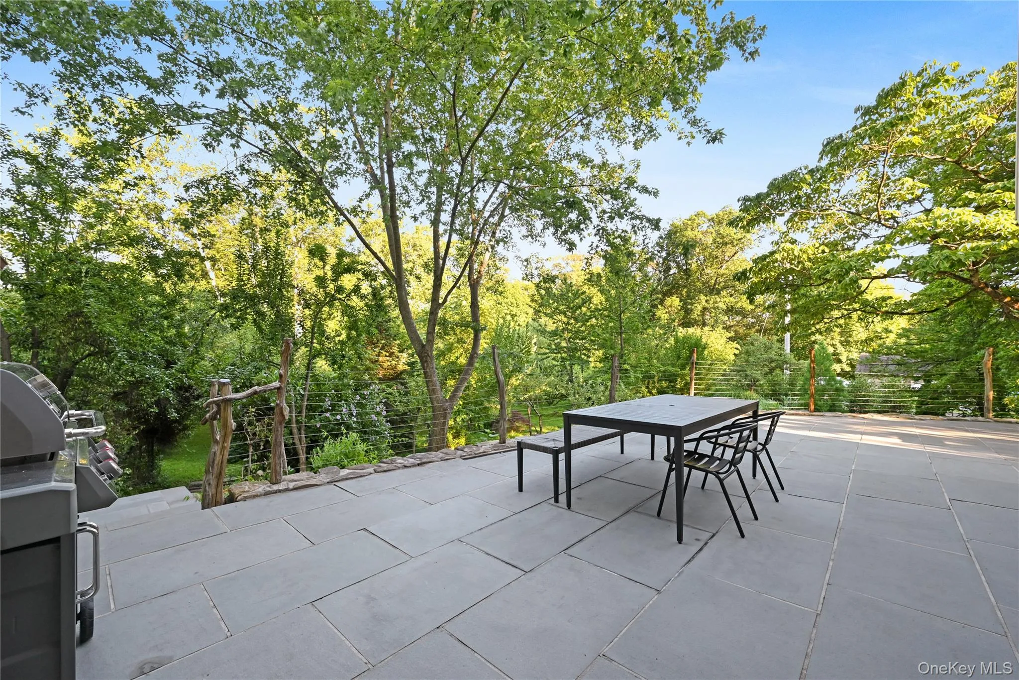 View of patio / terrace with outdoor dining area and area for grilling View of patio / terrace with outdoor dining area and area for grilling
