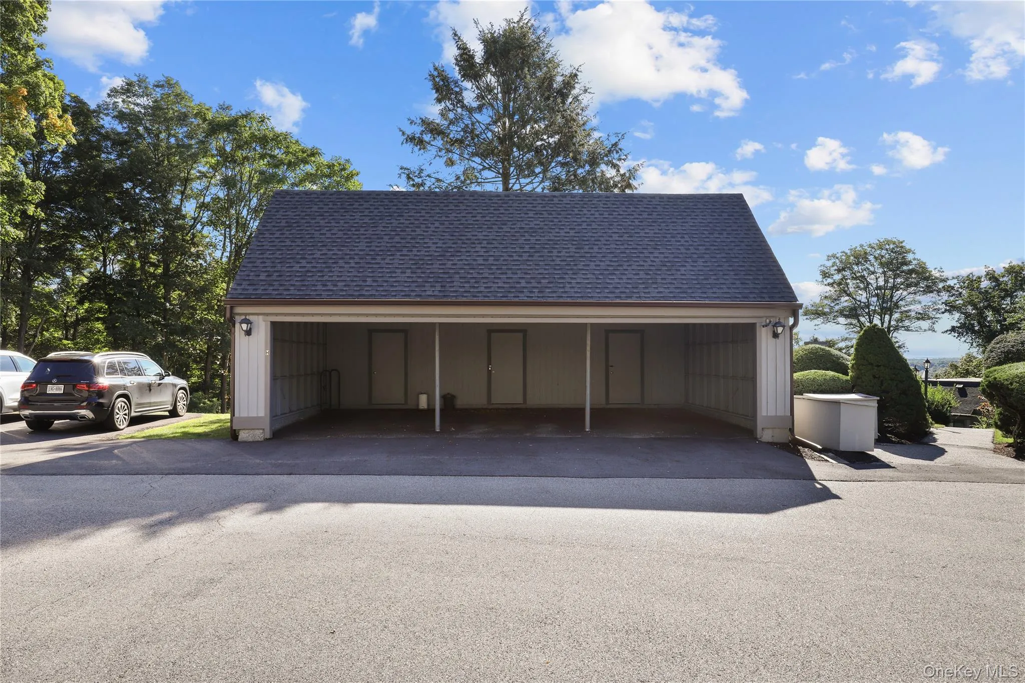 Garage with covered parking Garage with covered parking