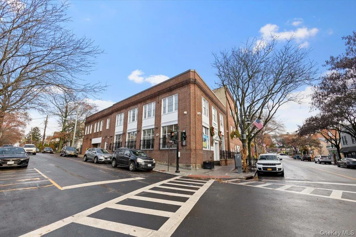 Corner view of historical building Corner view of historical building