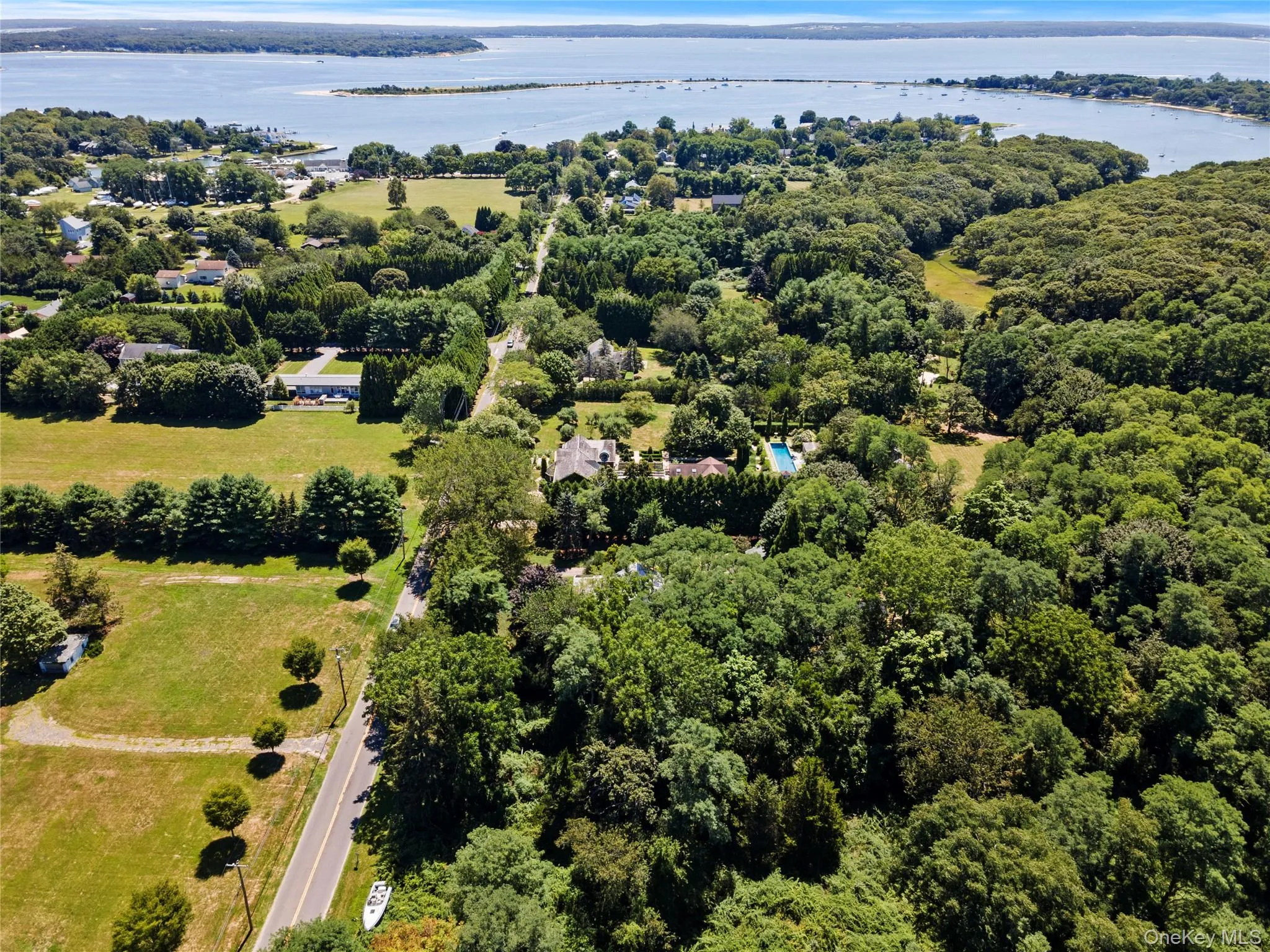 Bird's eye view West Neck Bay Bird's eye view West Neck Bay