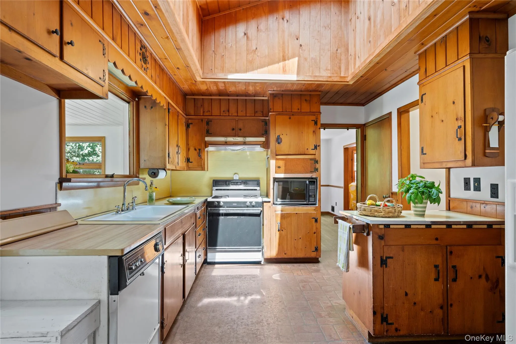 Kitchen with wood cabinets Kitchen with wood cabinets