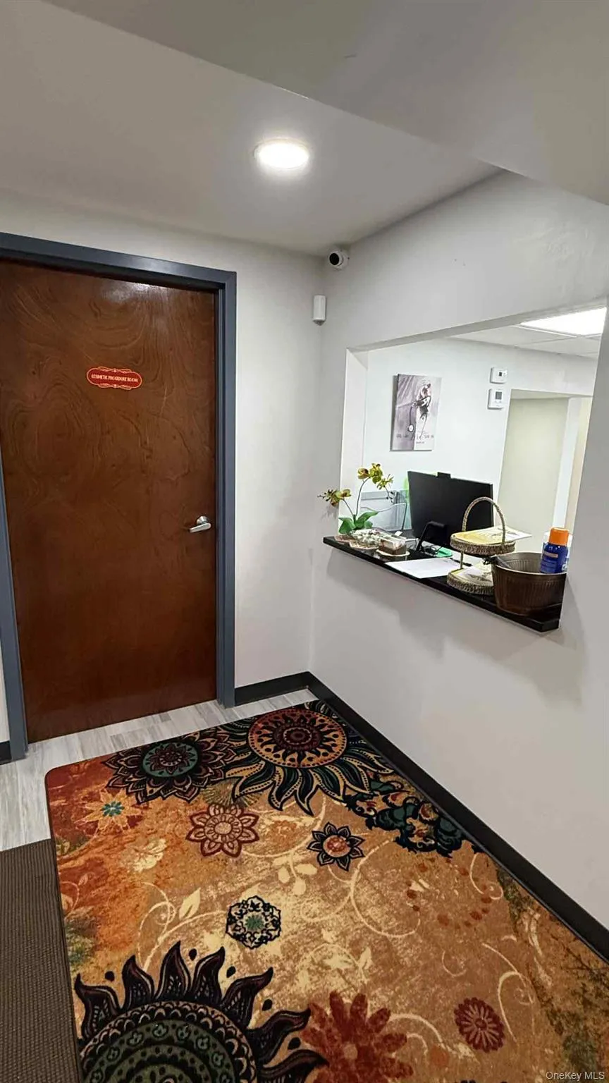 Foyer with recessed lighting and wood finished floors Foyer with recessed lighting and wood finished floors