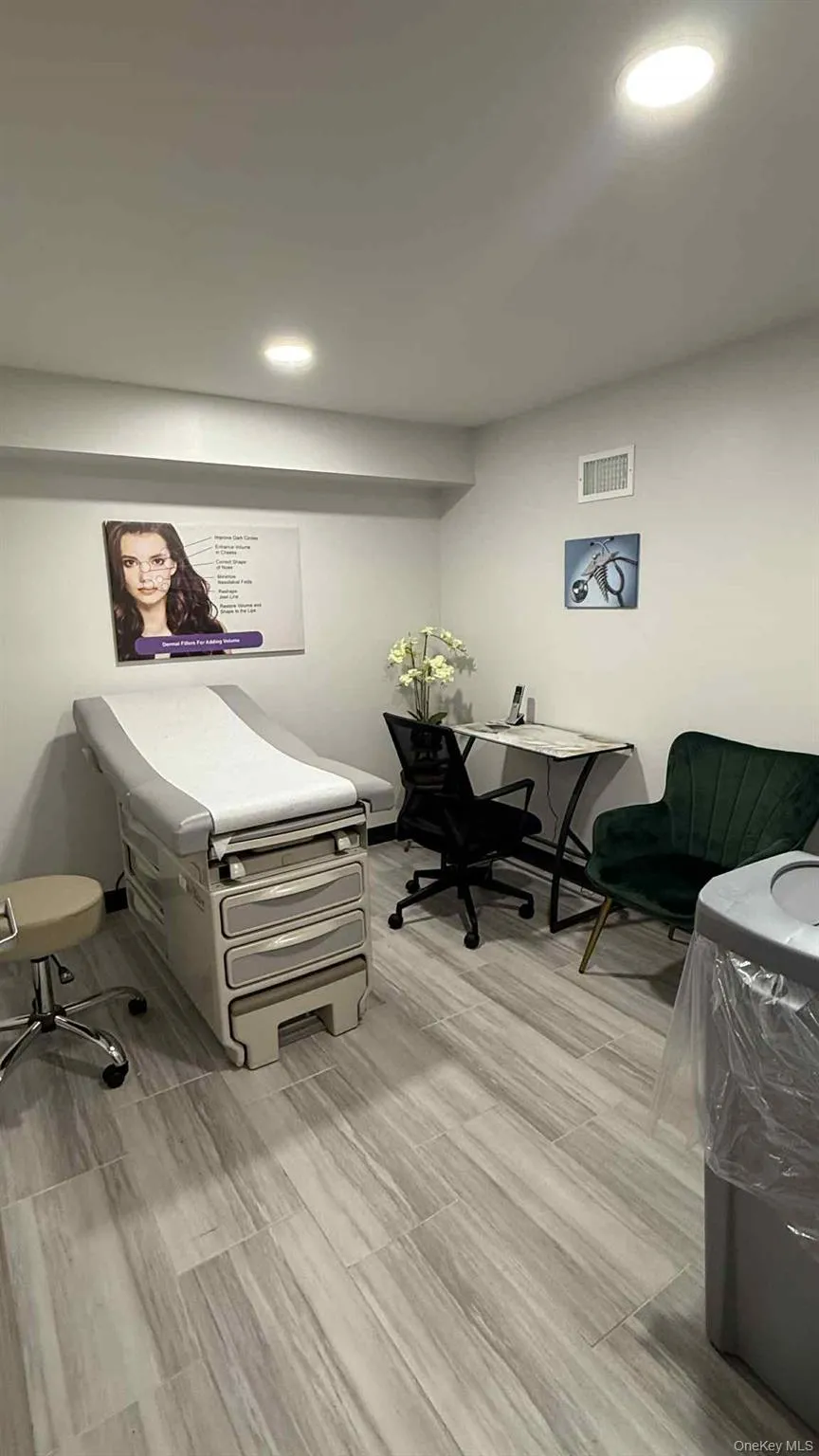 Office space featuring recessed lighting and light wood finished floors Office space featuring recessed lighting and light wood finished floors