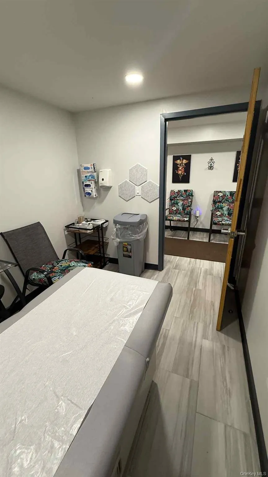 Bedroom featuring light wood-style floors and recessed lighting Bedroom featuring light wood-style floors and recessed lighting