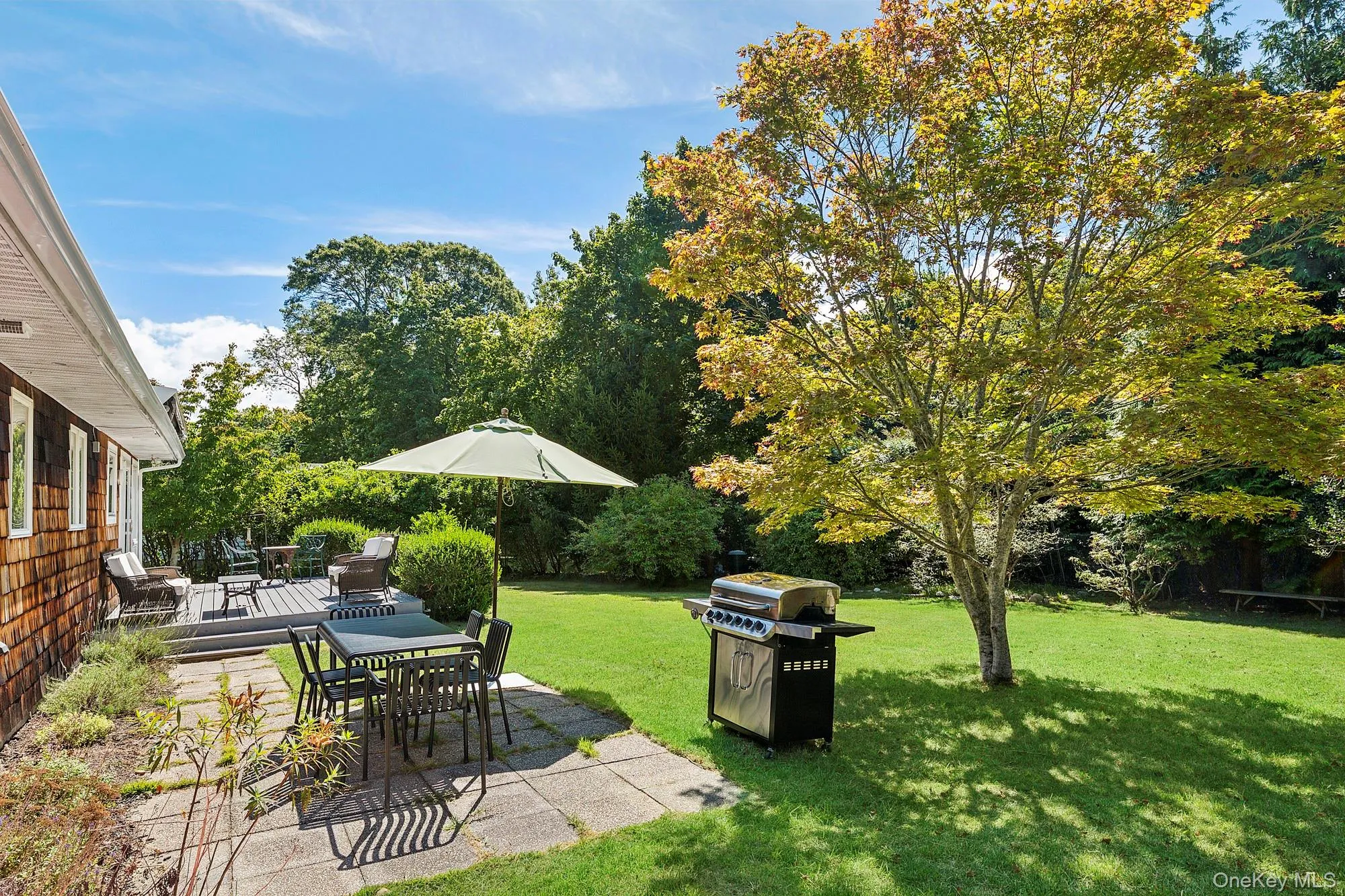 View of grassy yard with a patio View of grassy yard with a patio