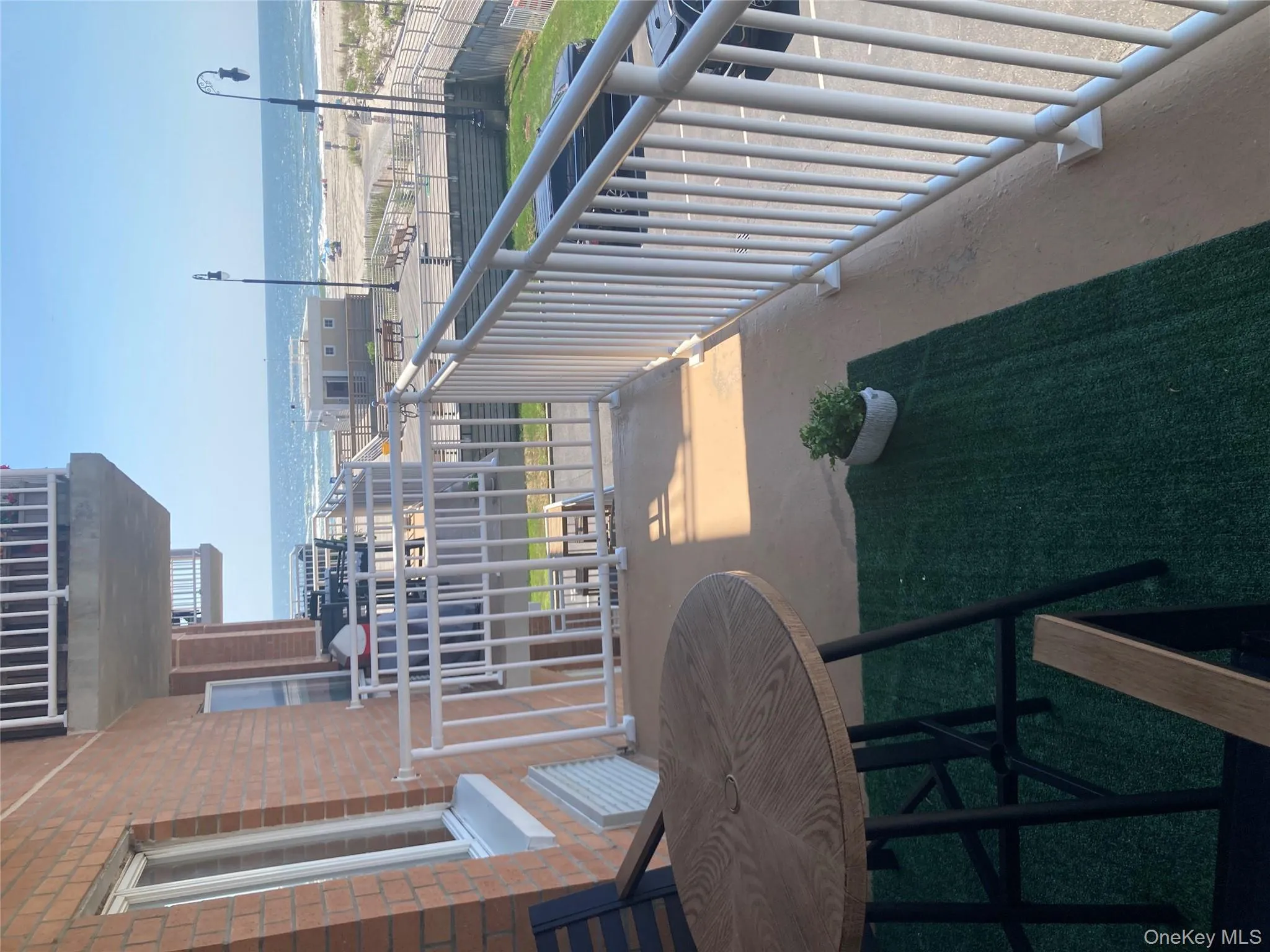 Balcony with a water view Balcony with a water view