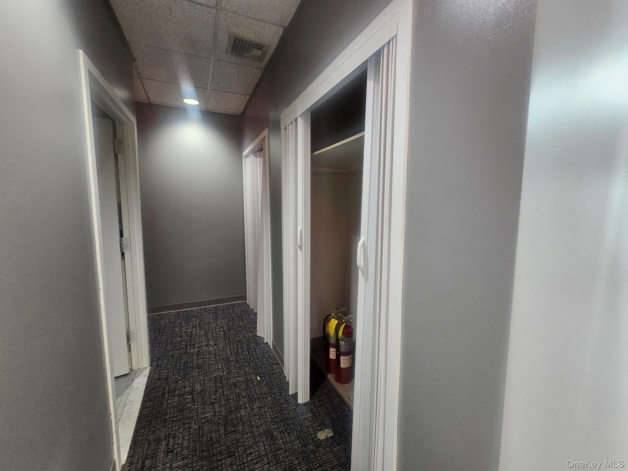 Hallway with Half Baths, 2 Double Closets and Private Entry/Exit Door Hallway with Half Baths, 2 Double Closets and Private Entry/Exit Door
