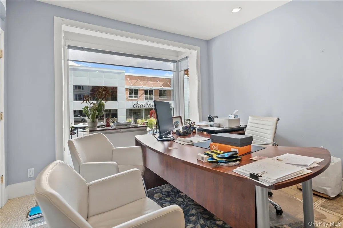 Home office featuring recessed lighting Home office featuring recessed lighting