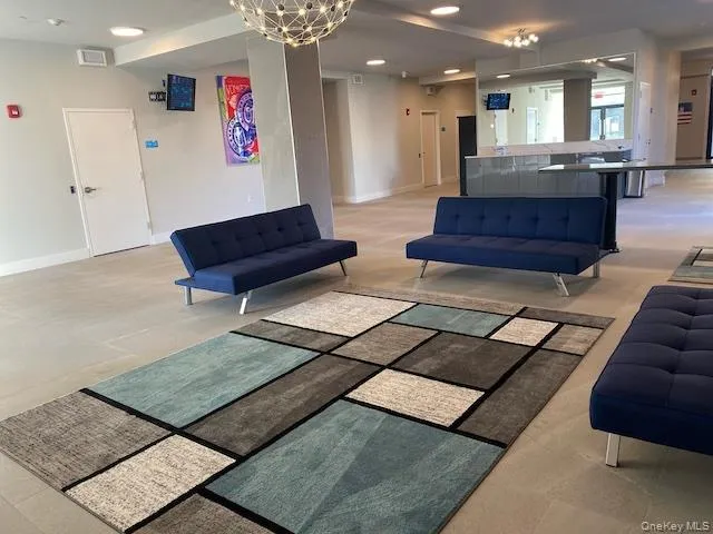 Common area with recessed lighting Common area with recessed lighting