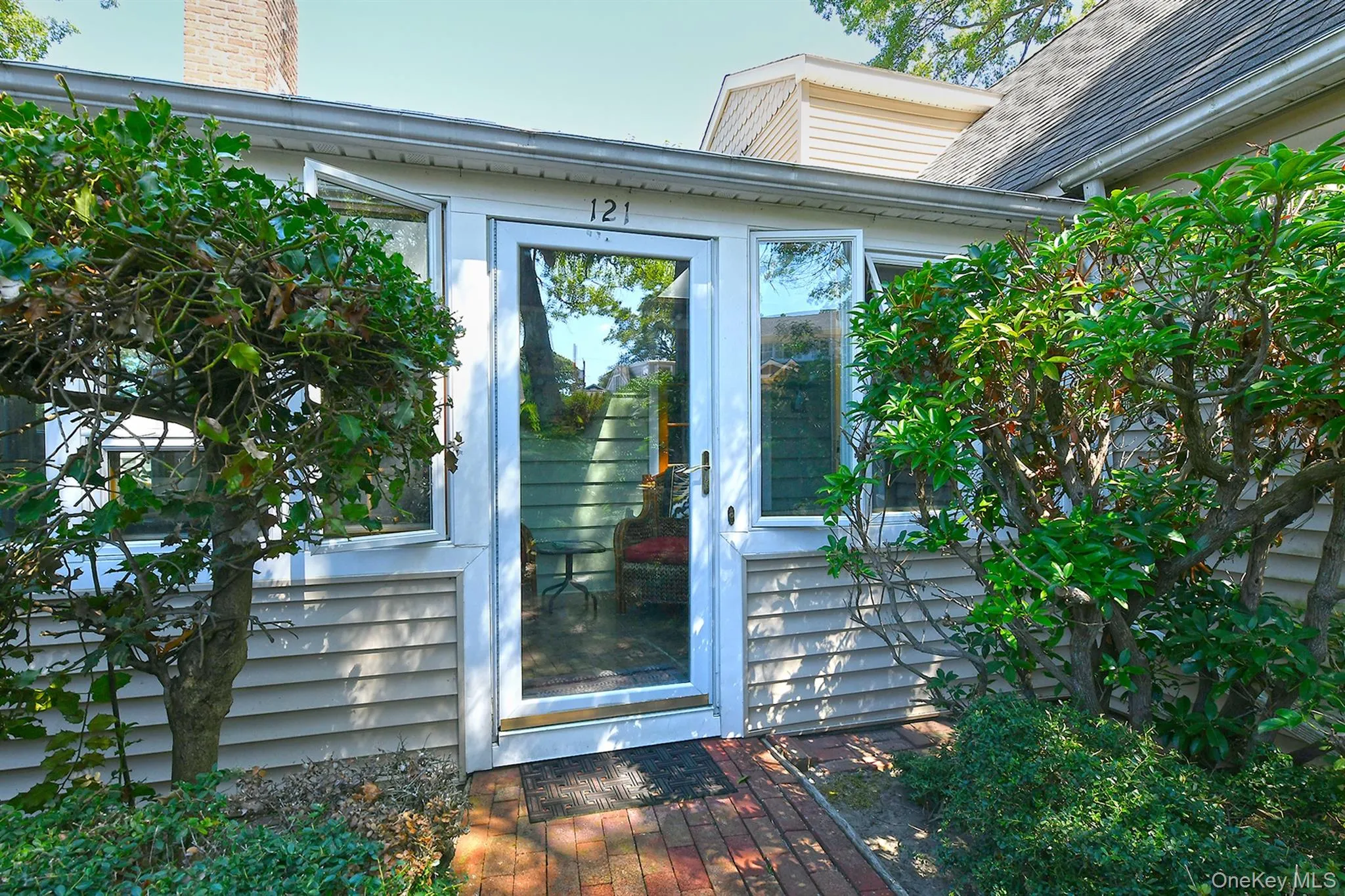 Property entrance with a chimney Property entrance with a chimney