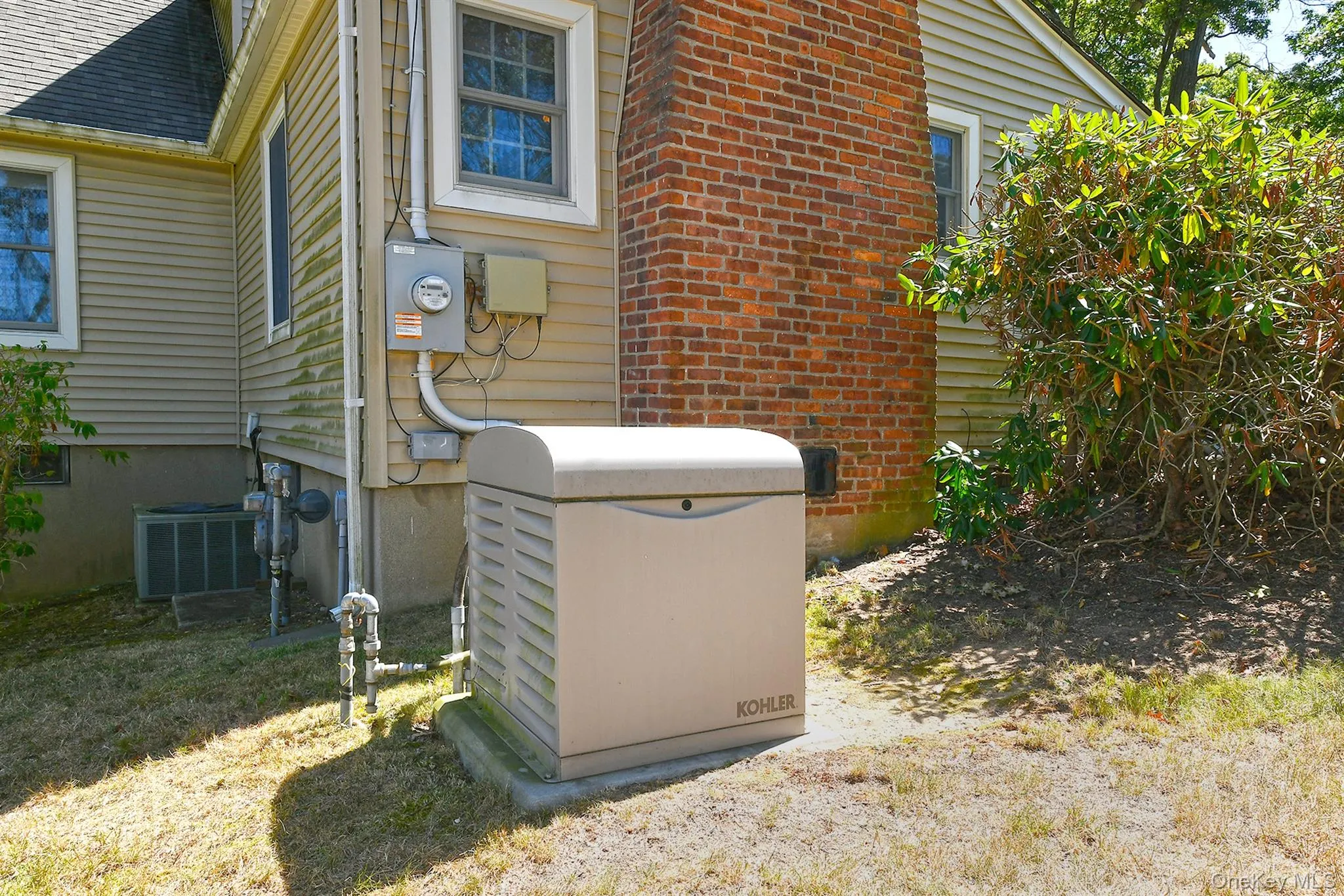 Exterior view of a power unit and electric meter Exterior view of a power unit and electric meter