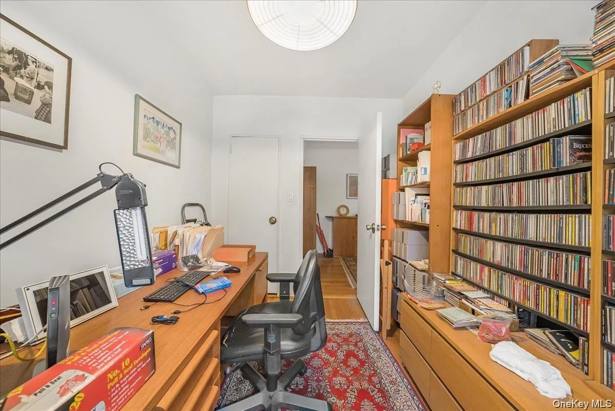 Office area featuring light wood-style flooring Office area featuring light wood-style flooring