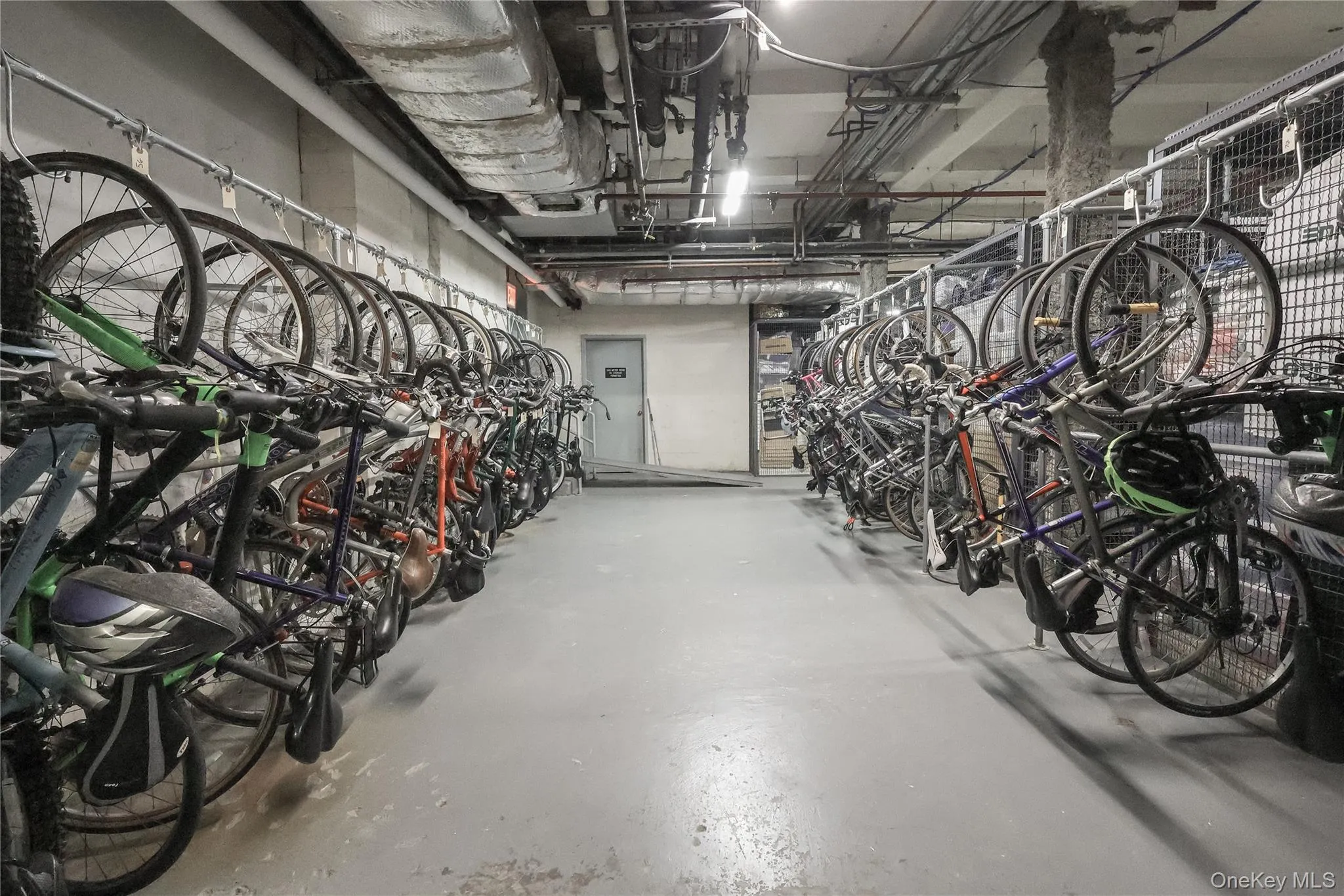 Garage featuring bike storage Garage featuring bike storage