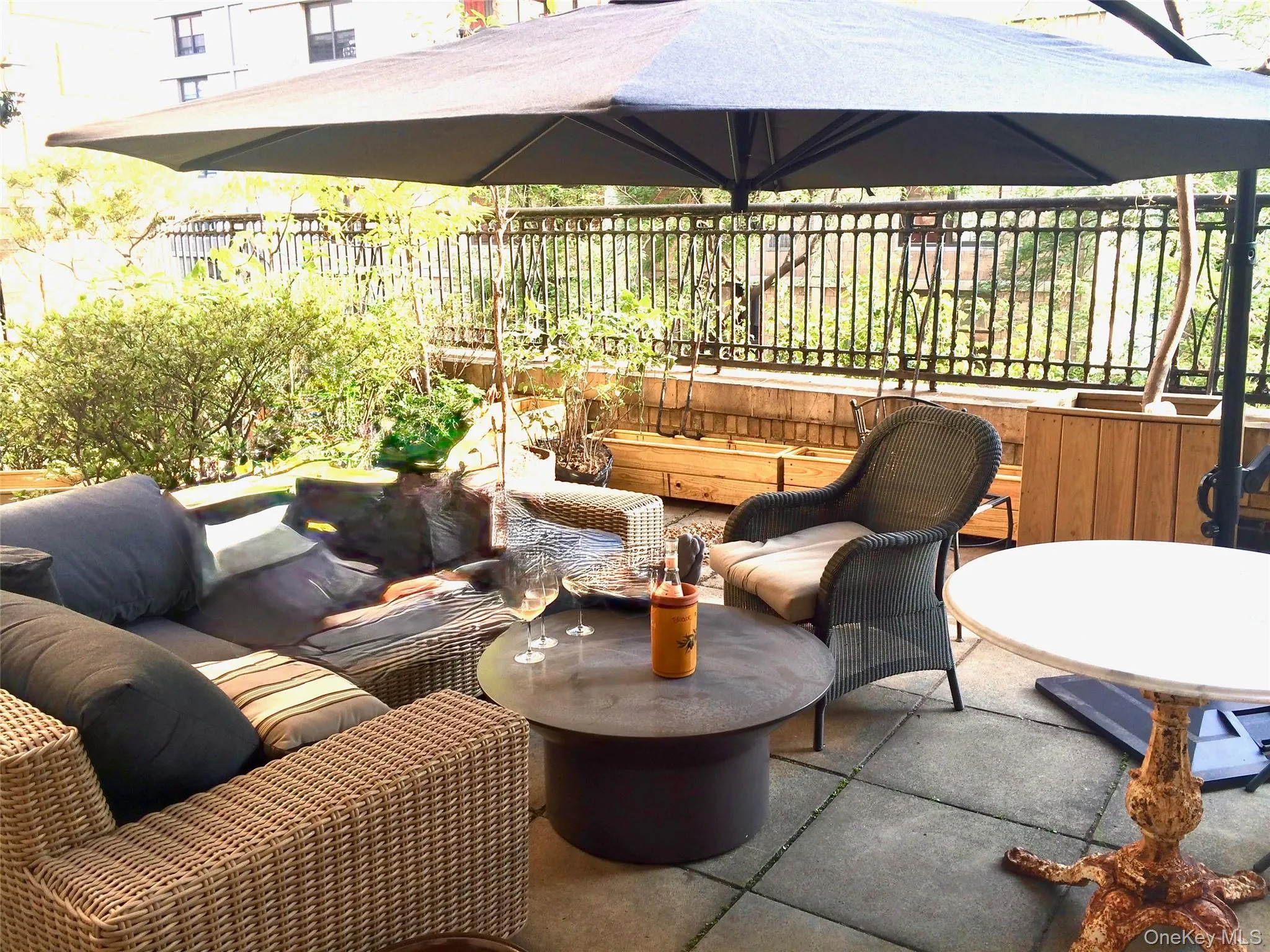 View of patio featuring an outdoor hangout area and a gazebo - right off the kitchen View of patio featuring an outdoor hangout area and a gazebo - right off the kitchen