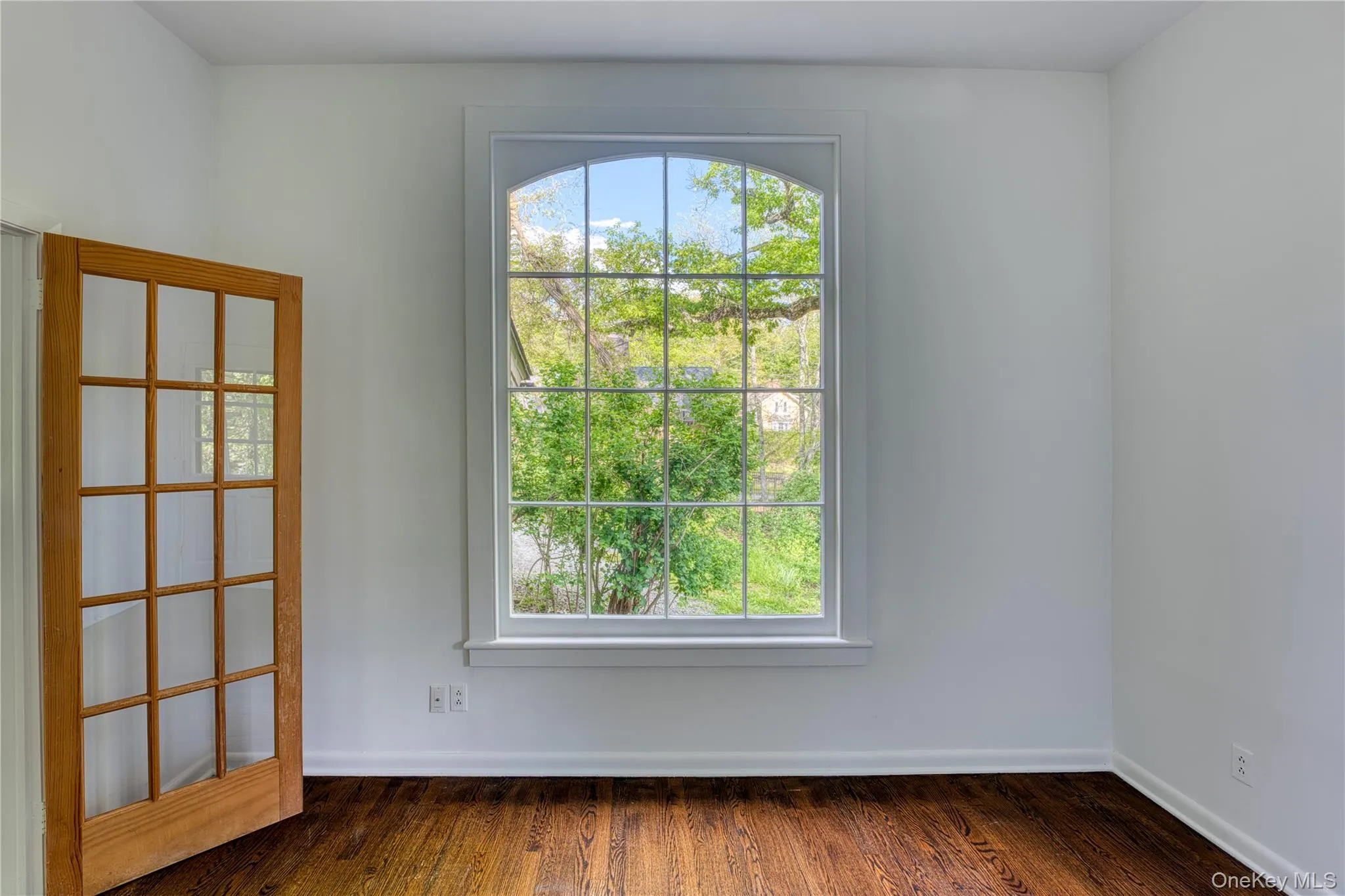 Wooden Door and arched window. Perfect room for office, library ++ Wooden Door and arched window. Perfect room for office, library ++