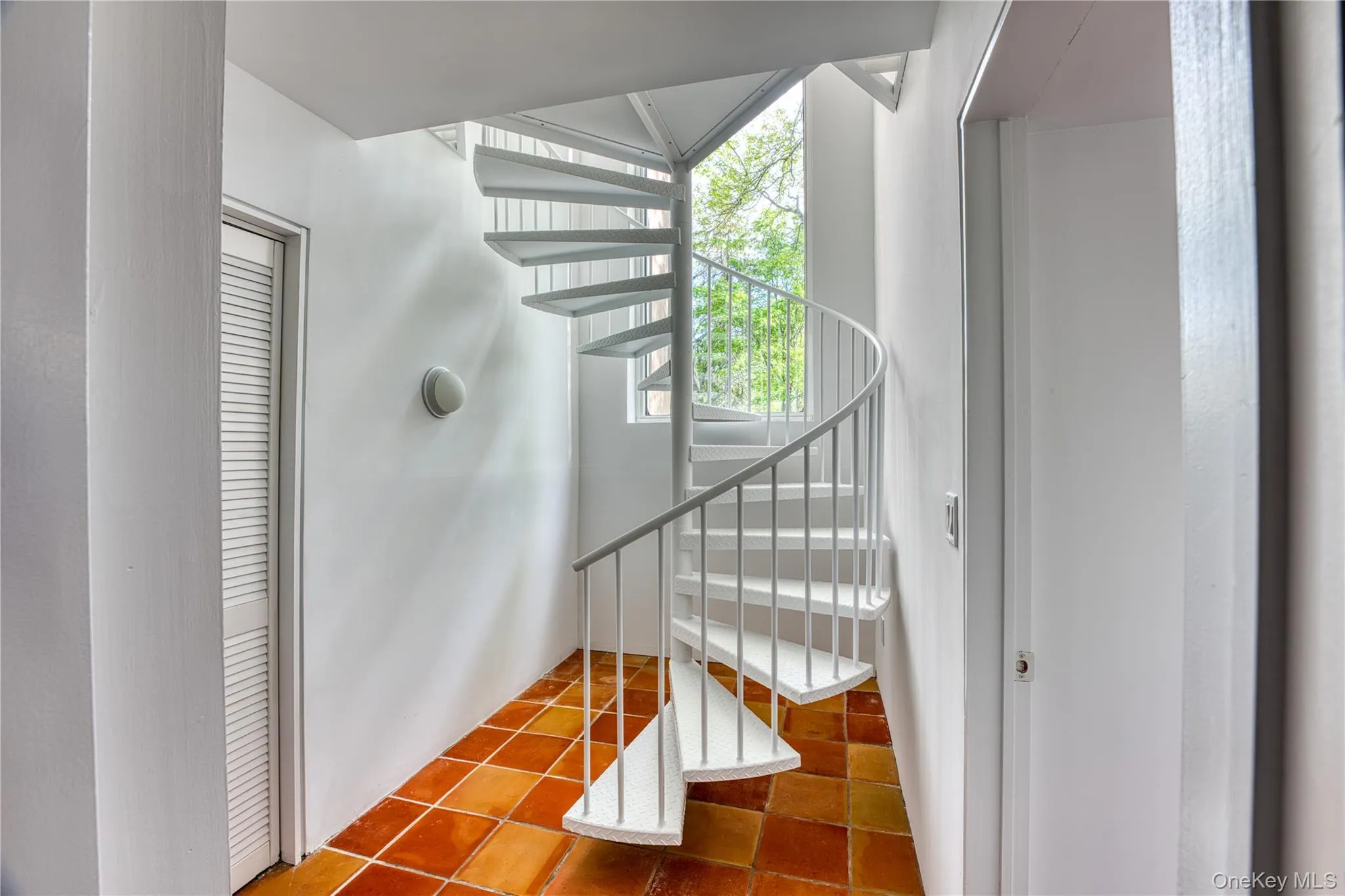 Spiral stairs to Lower Level BR, Bath Spiral stairs to Lower Level BR, Bath