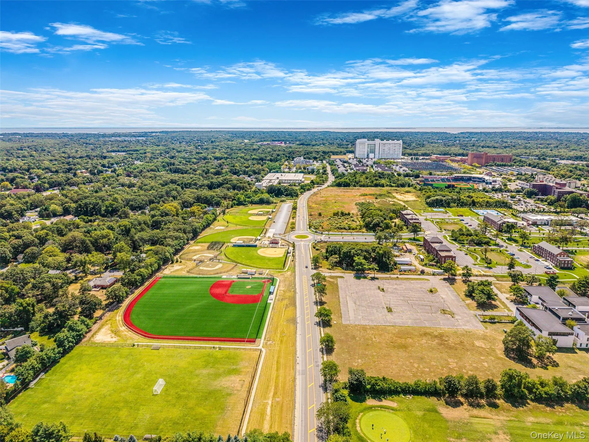 Drone / aerial view of a tree filled landscape Drone / aerial view of a tree filled landscape