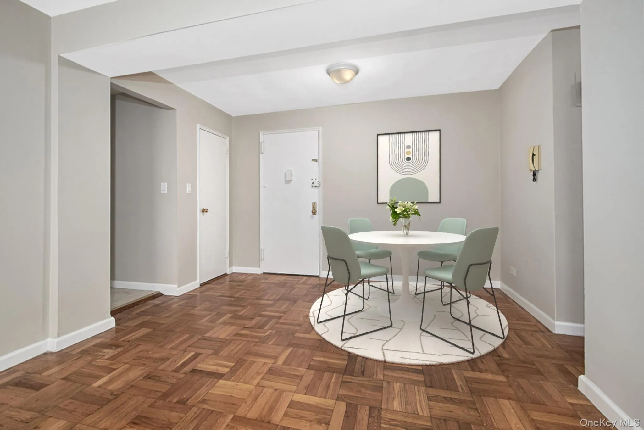 Dining space featuring baseboards Dining space featuring baseboards