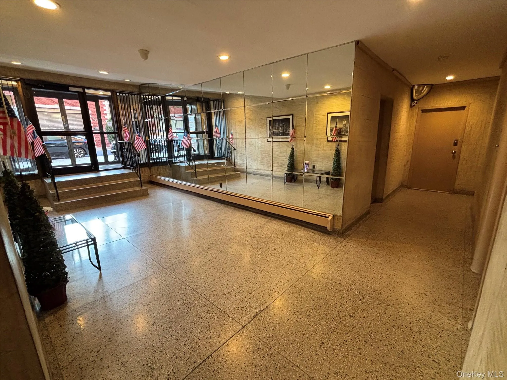 Community lobby with recessed lighting Community lobby with recessed lighting