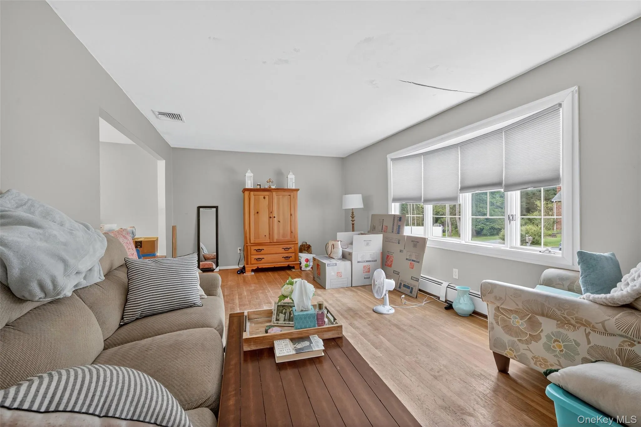 Living room featuring wood finished floors Living room featuring wood finished floors
