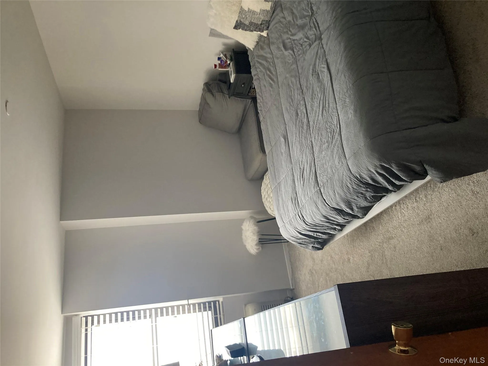 Bedroom featuring light carpet and baseboards Bedroom featuring light carpet and baseboards