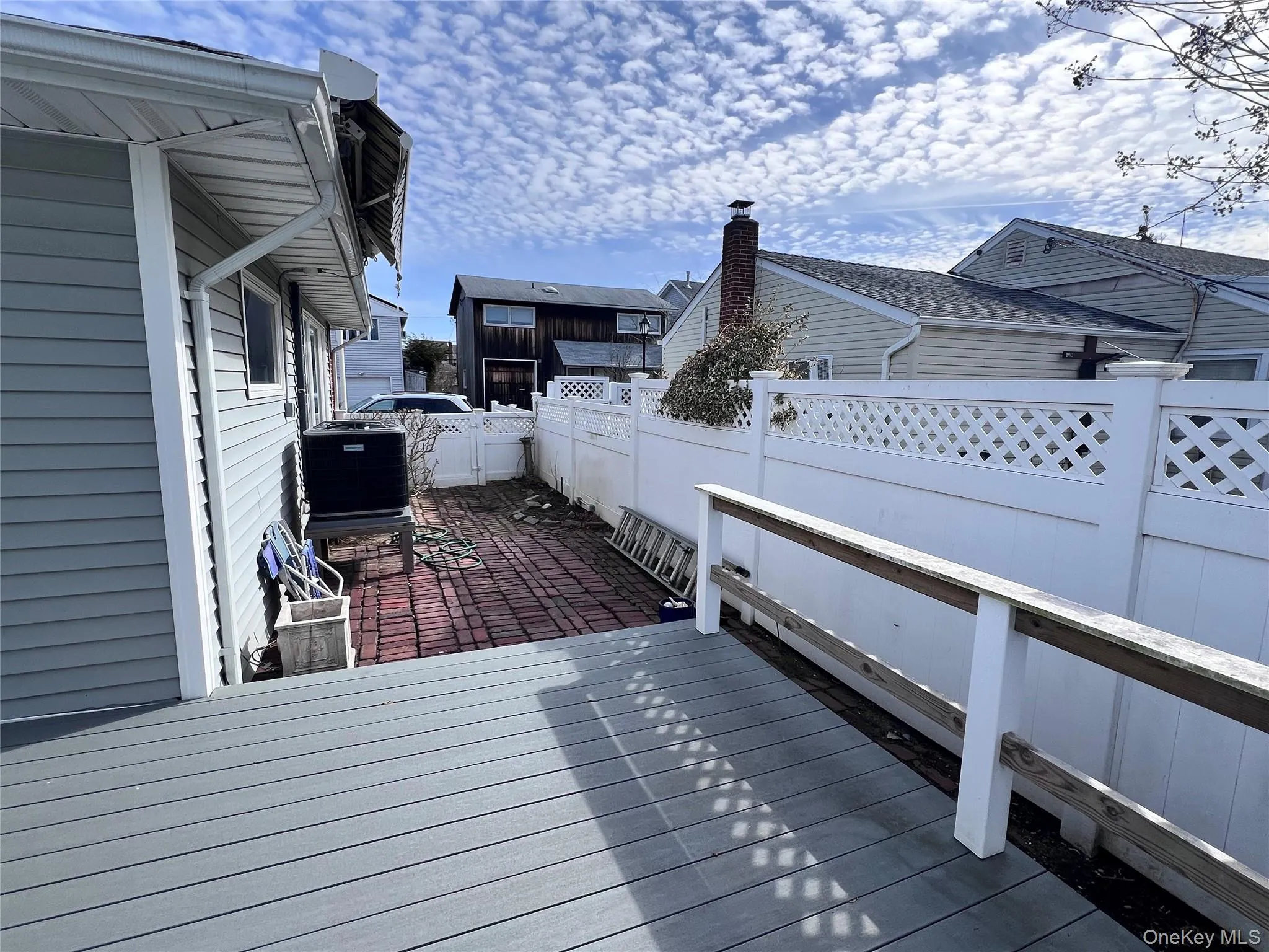 Wooden deck & side yard Wooden deck & side yard