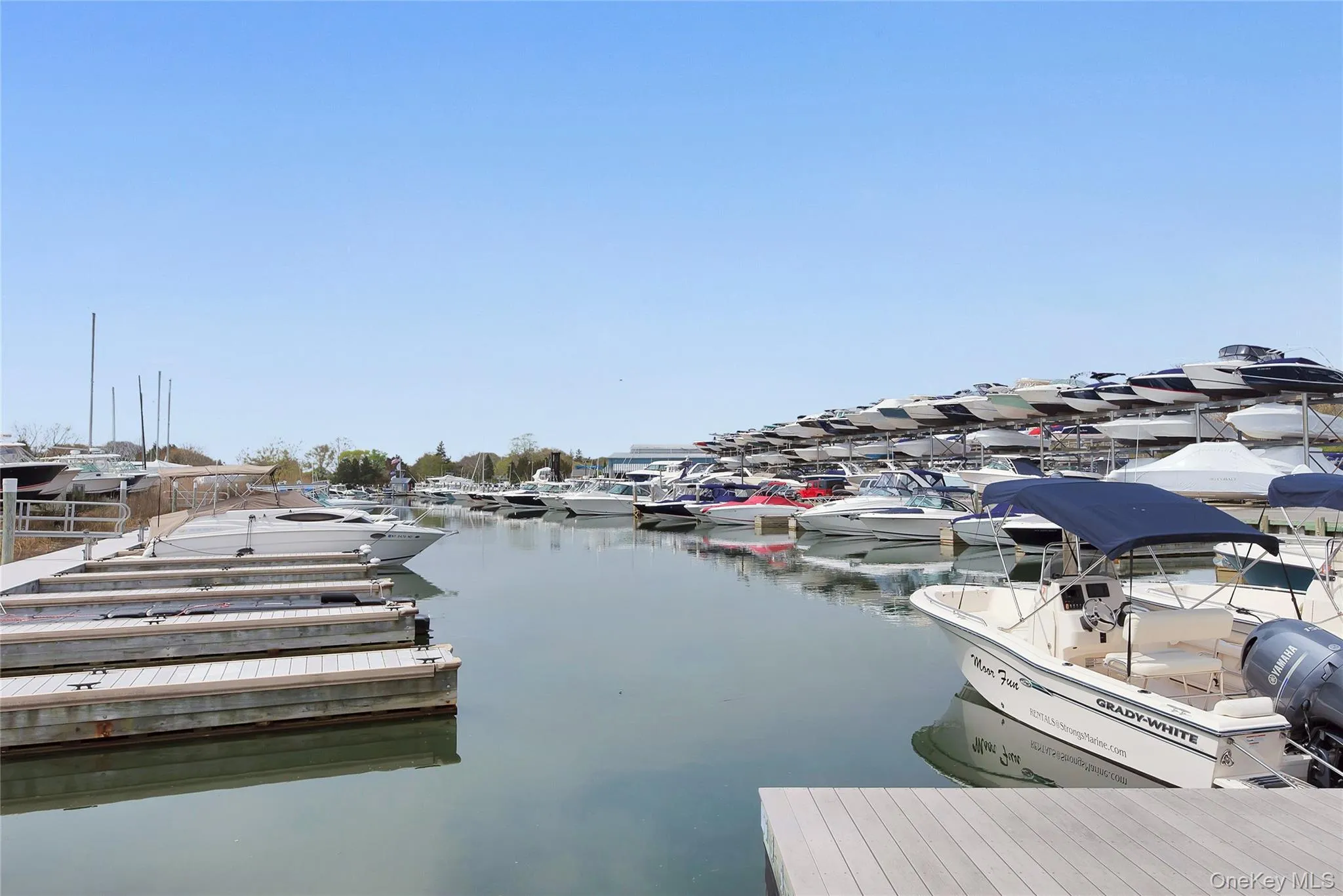 Stong's full service marina moments from the home for all of your motorboat and jetski needs. Stong's full service marina moments from the home for all of your motorboat and jetski needs.