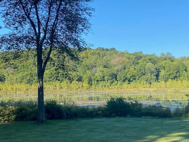 View of yard with a water view and a wooded view View of yard with a water view and a wooded view