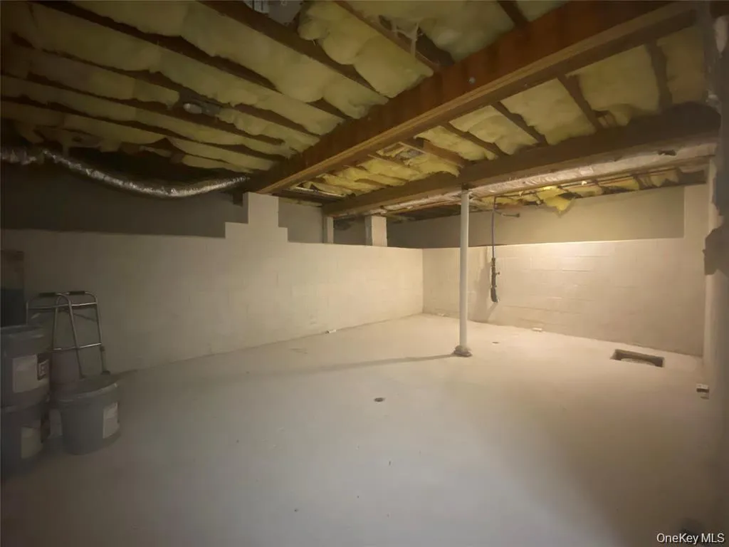 View of unfinished basement View of unfinished basement