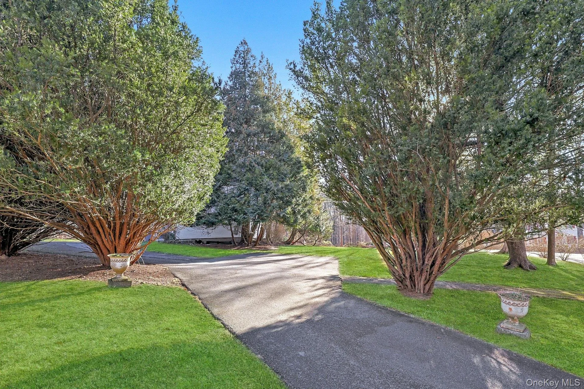 Long driveway leading to house Long driveway leading to house
