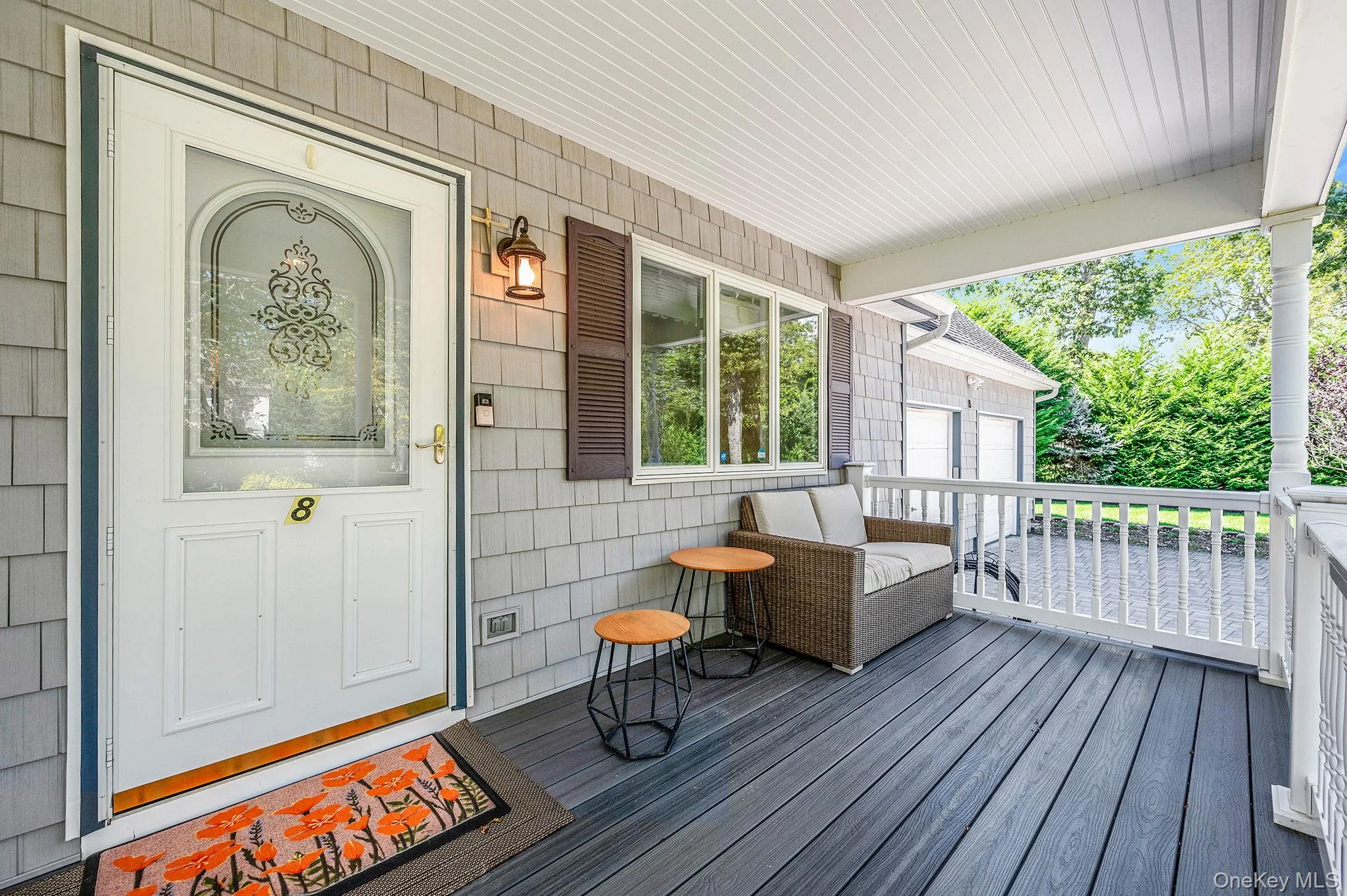 Doorway to property with covered porch Doorway to property with covered porch