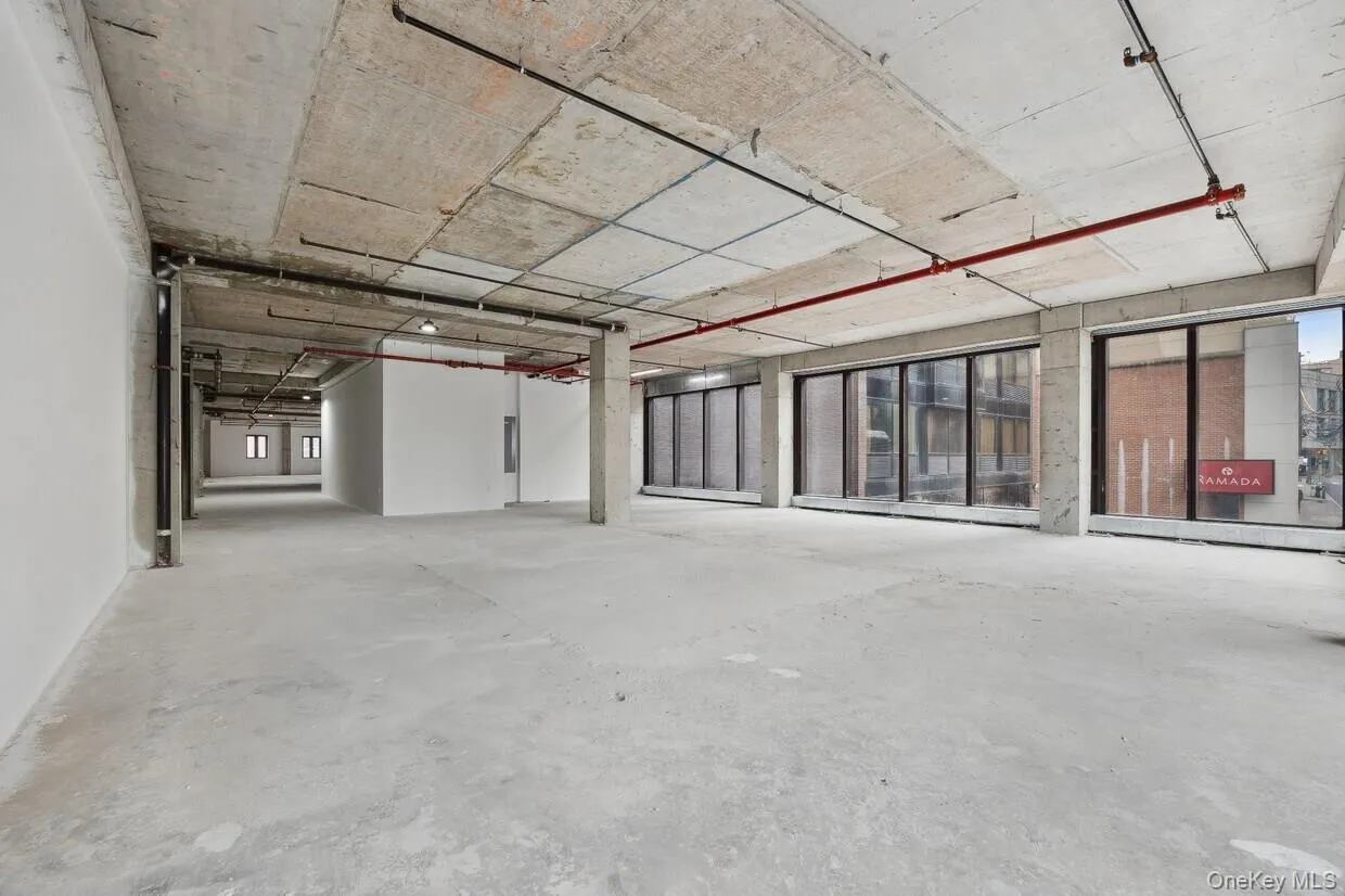 Spare room with concrete floors and healthy amount of natural light Spare room with concrete floors and healthy amount of natural light