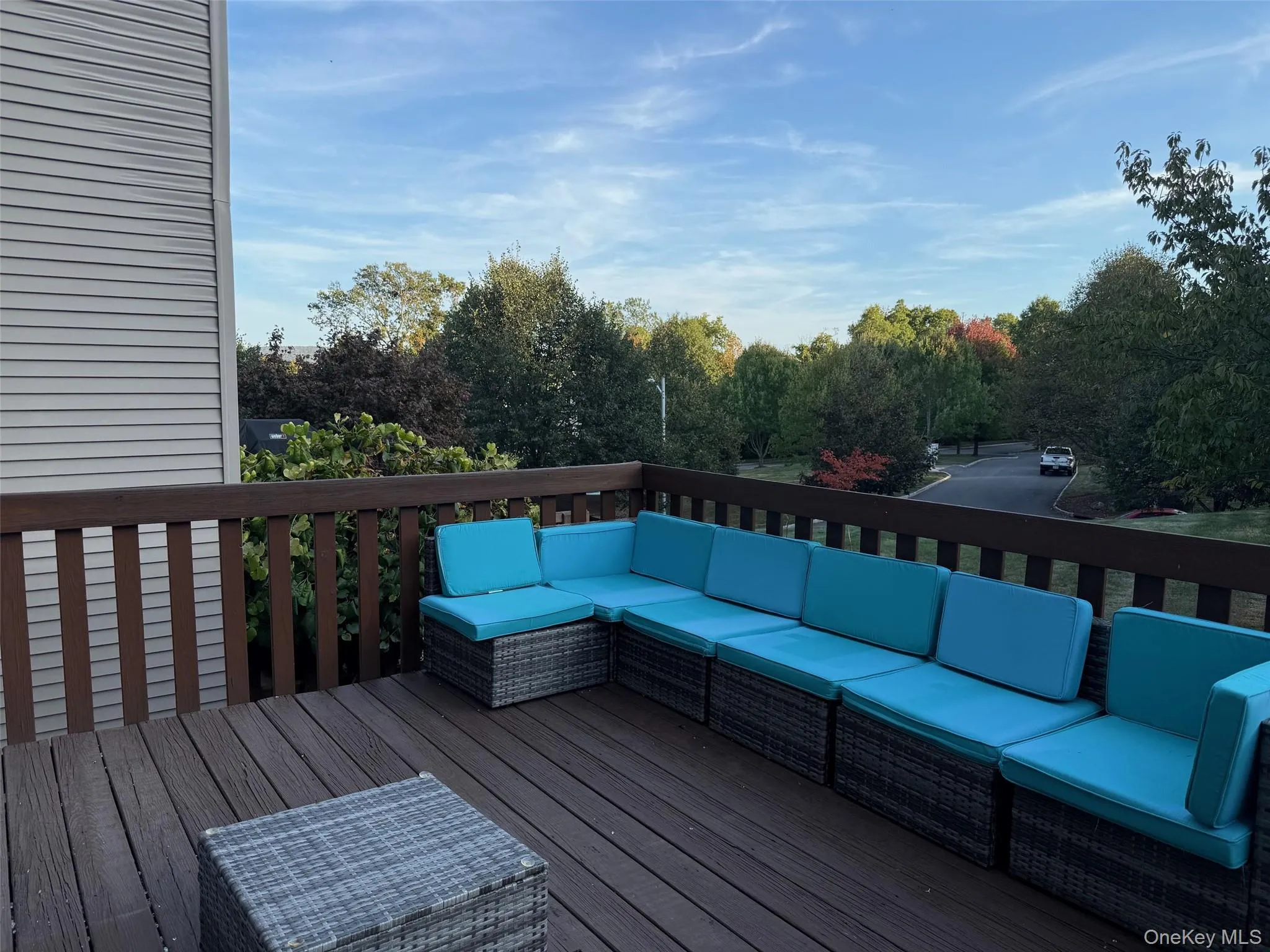 Wooden deck featuring an outdoor living space Wooden deck featuring an outdoor living space