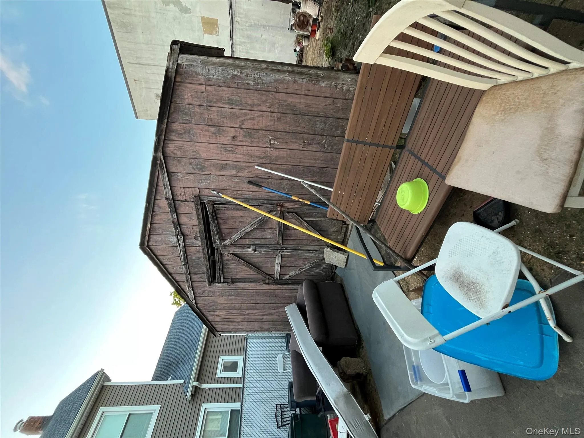View of patio / terrace with a storage shed View of patio / terrace with a storage shed