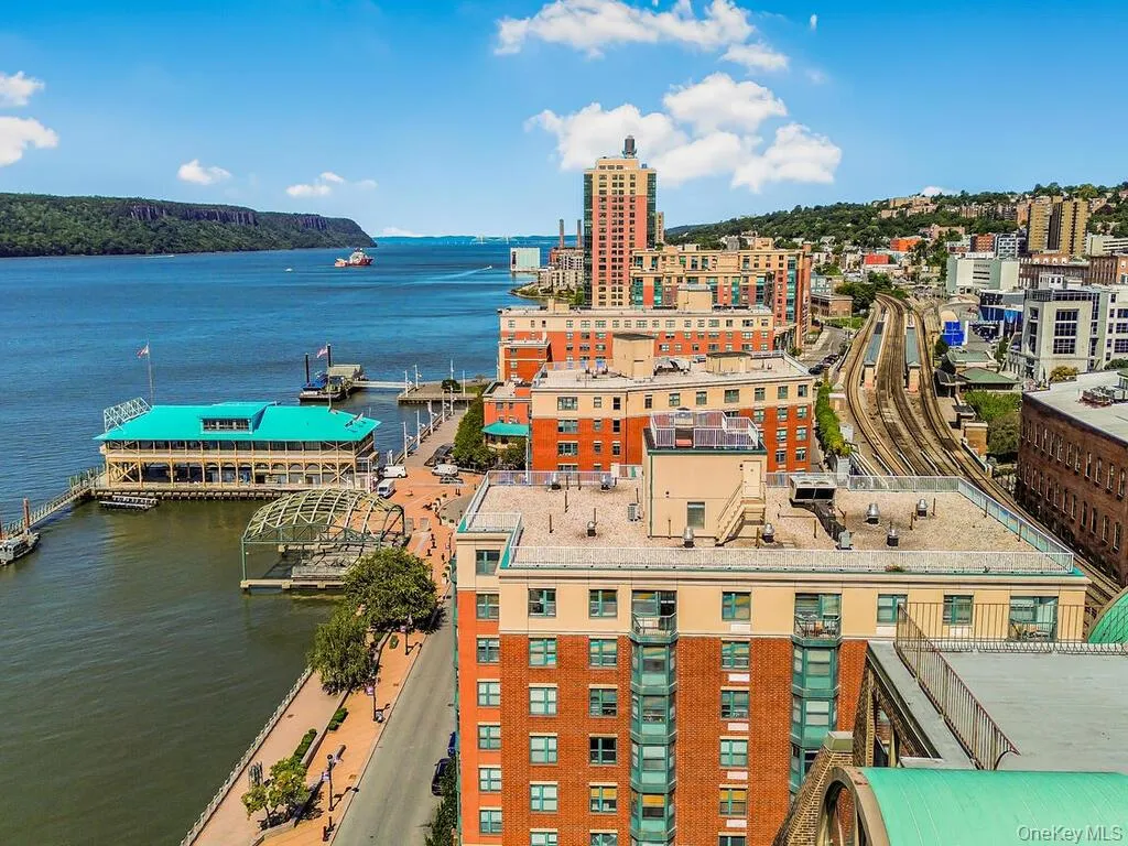 View of urban area with a nearby body of water View of urban area with a nearby body of water