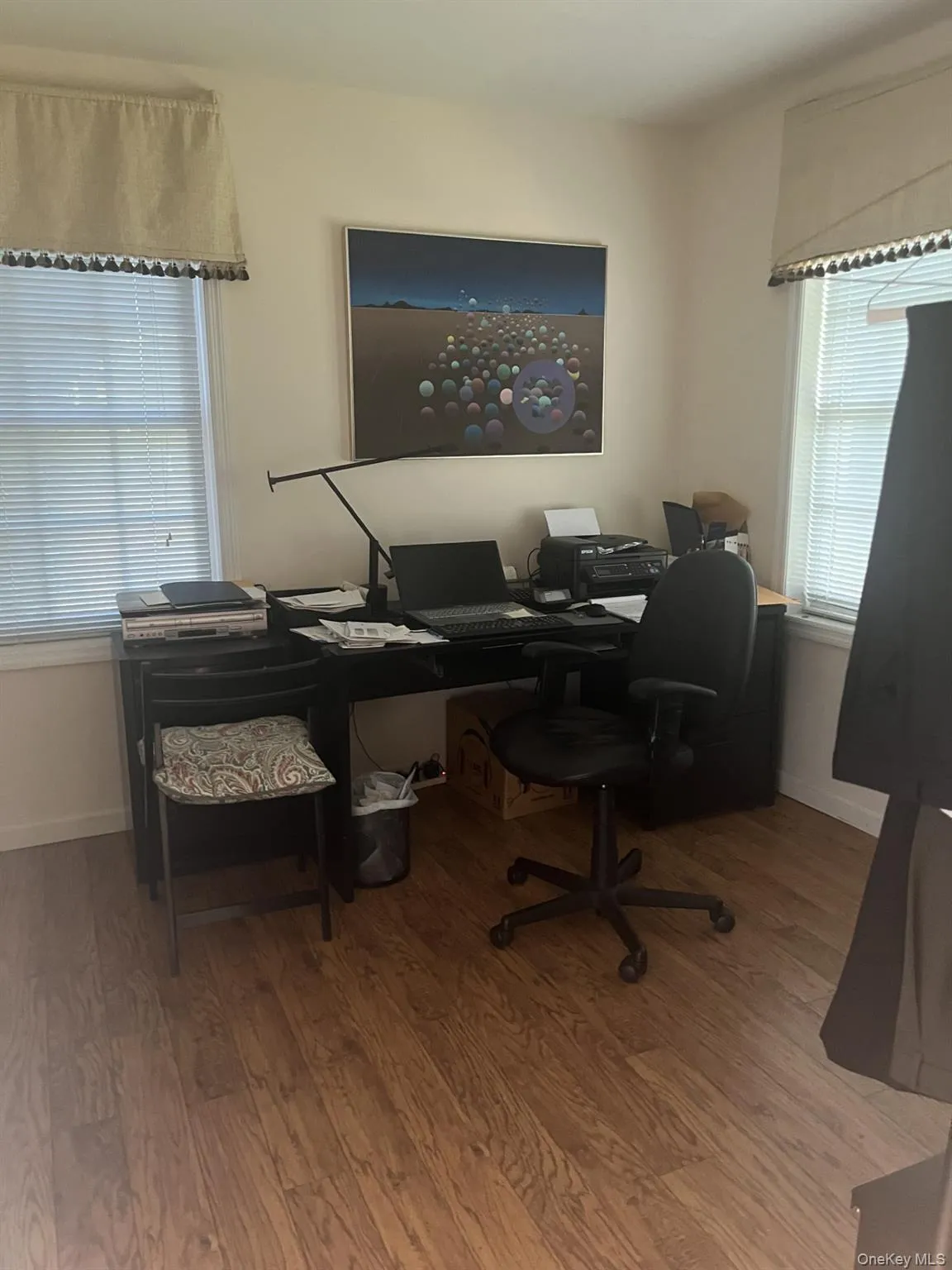 Home office with wood finished floors OR 2ND BEDROOM WITH PRIVATE FULL BATH Home office with wood finished floors OR 2ND BEDROOM WITH PRIVATE FULL BATH