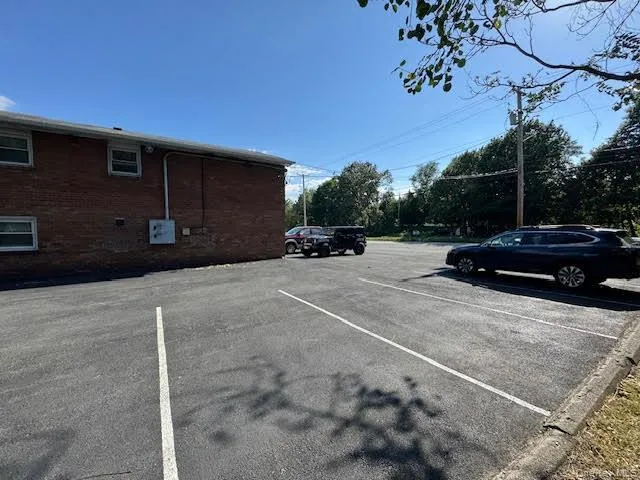 View of side parking area. View of side parking area.
