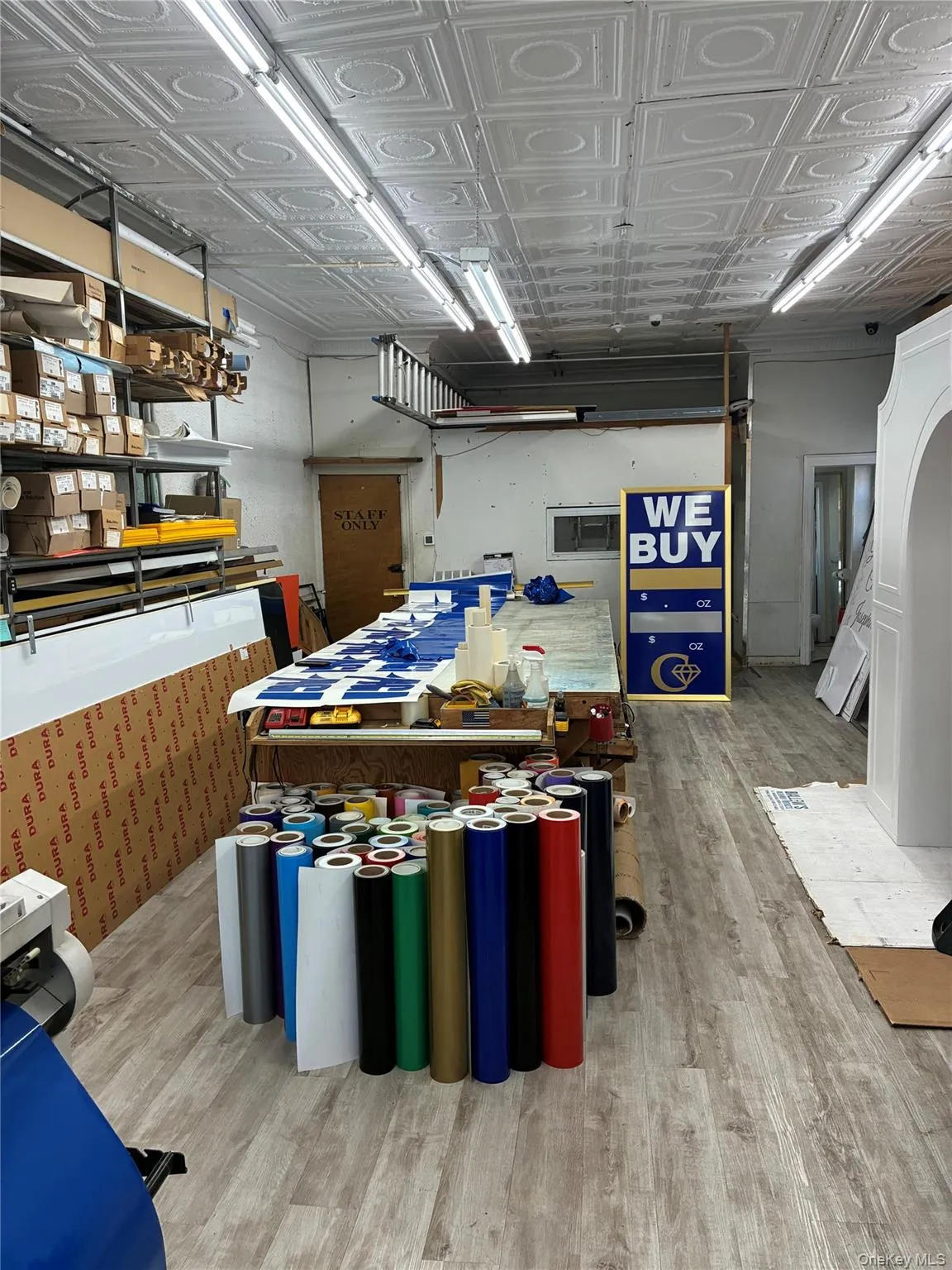 Miscellaneous room featuring light wood finished floors and an ornate ceiling Miscellaneous room featuring light wood finished floors and an ornate ceiling